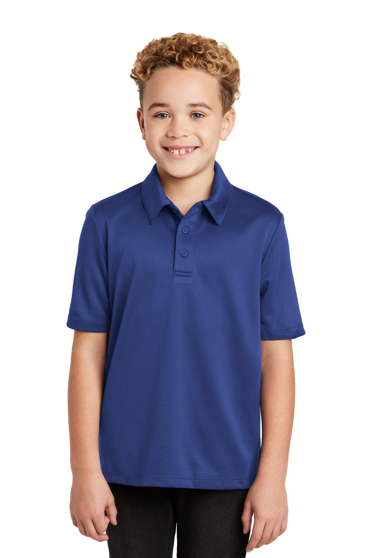 Custom Embroidery or DTF Print - Port Authority ® Youth Silk Touch™ Performance Polo. Y540