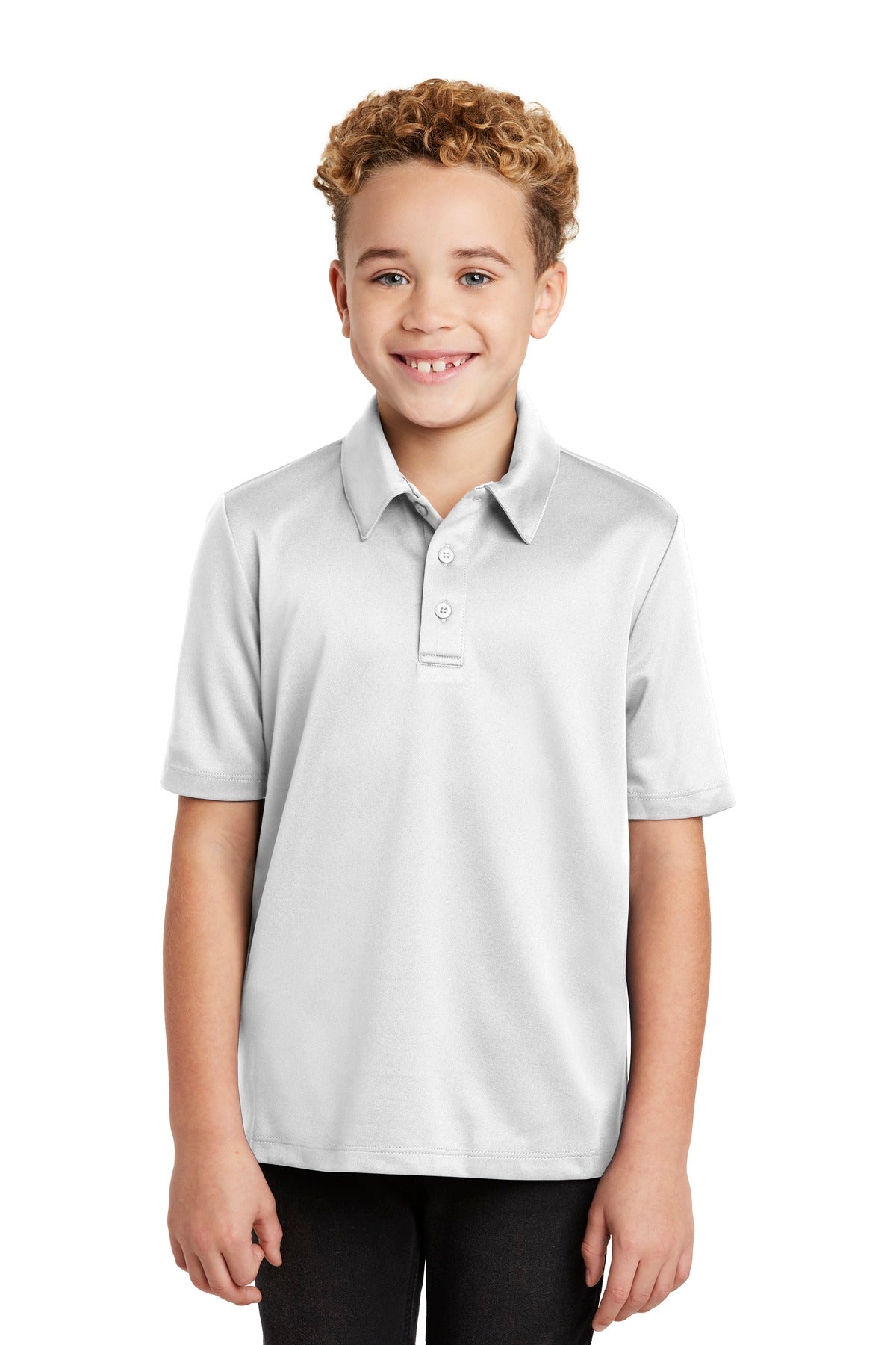 Custom Embroidery or DTF Print - Port Authority ® Youth Silk Touch™ Performance Polo. Y540