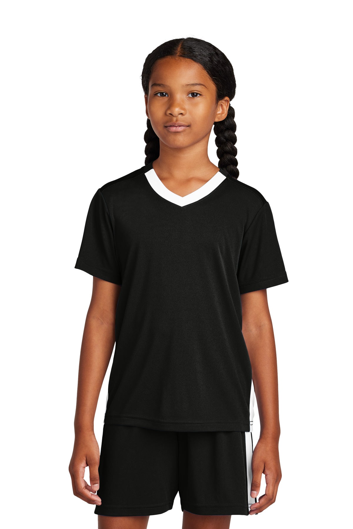 Custom Embroidery or DTF Print - Sport-Tek ® Youth Competitor ™ United V-Neck YST101