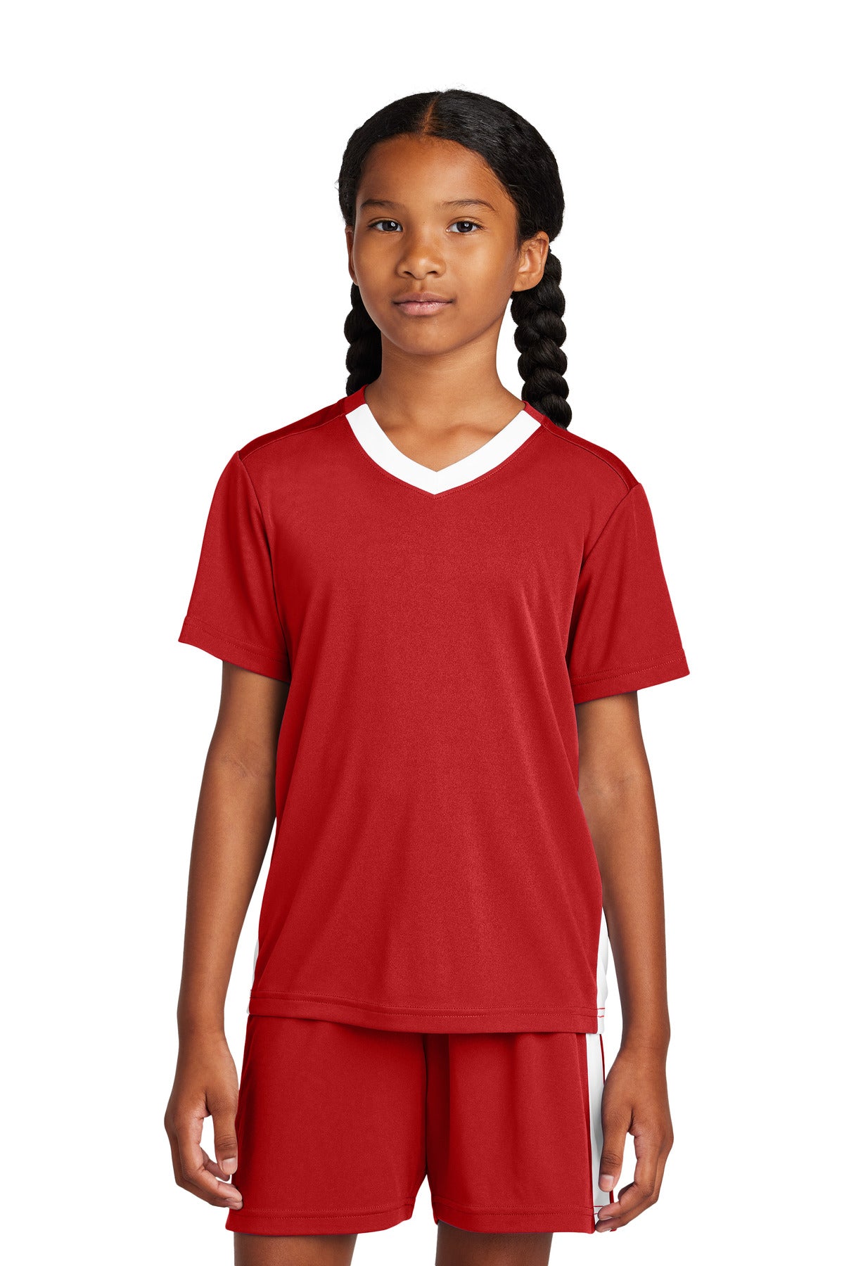 Custom Embroidery or DTF Print - Sport-Tek ® Youth Competitor ™ United V-Neck YST101