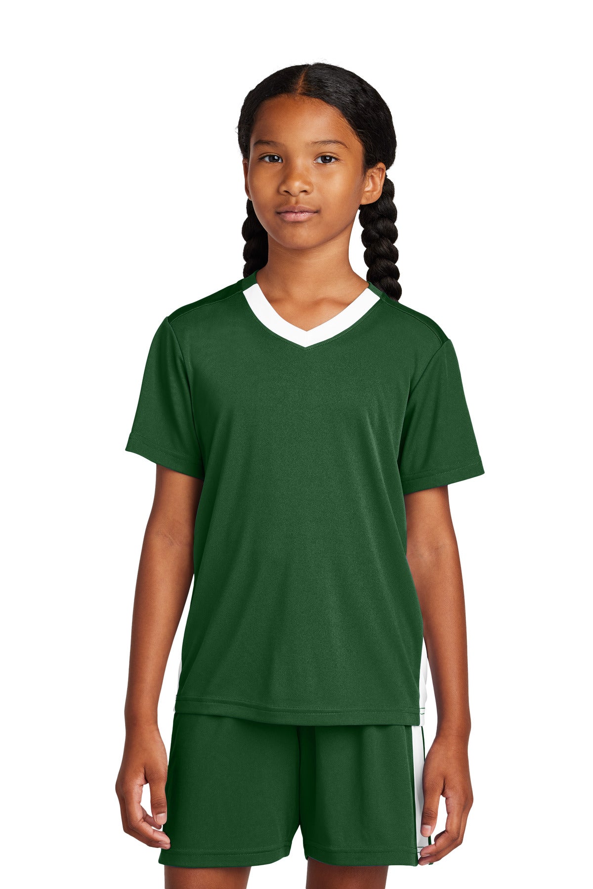 Custom Embroidery or DTF Print - Sport-Tek ® Youth Competitor ™ United V-Neck YST101