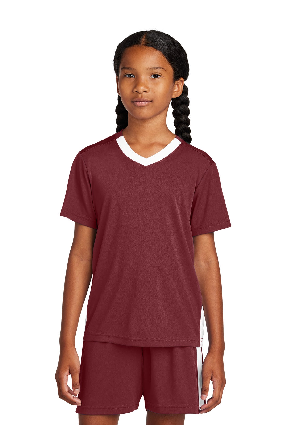 Custom Embroidery or DTF Print - Sport-Tek ® Youth Competitor ™ United V-Neck YST101