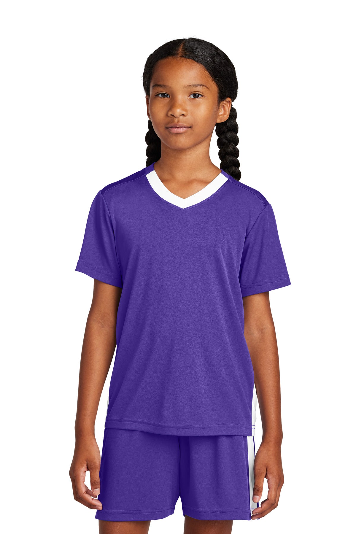 Custom Embroidery or DTF Print - Sport-Tek ® Youth Competitor ™ United V-Neck YST101