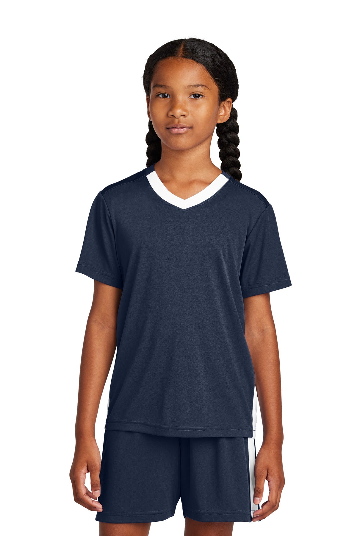 Custom Embroidery or DTF Print - Sport-Tek ® Youth Competitor ™ United V-Neck YST101