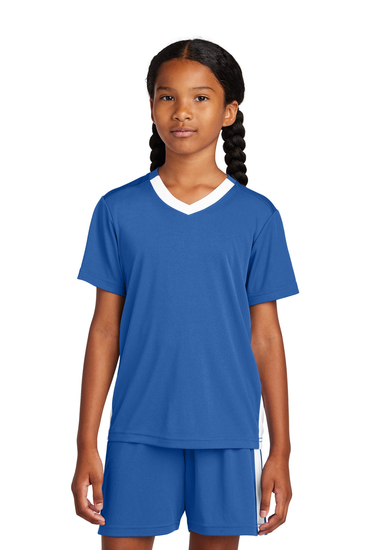 Custom Embroidery or DTF Print - Sport-Tek ® Youth Competitor ™ United V-Neck YST101