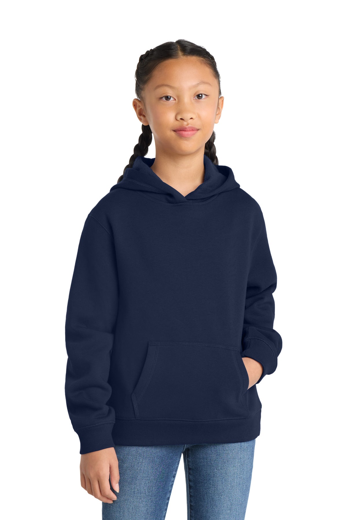 Custom Embroidery or DTF Print - Sport-Tek ® Youth Pullover Hooded Sweatshirt. YST254