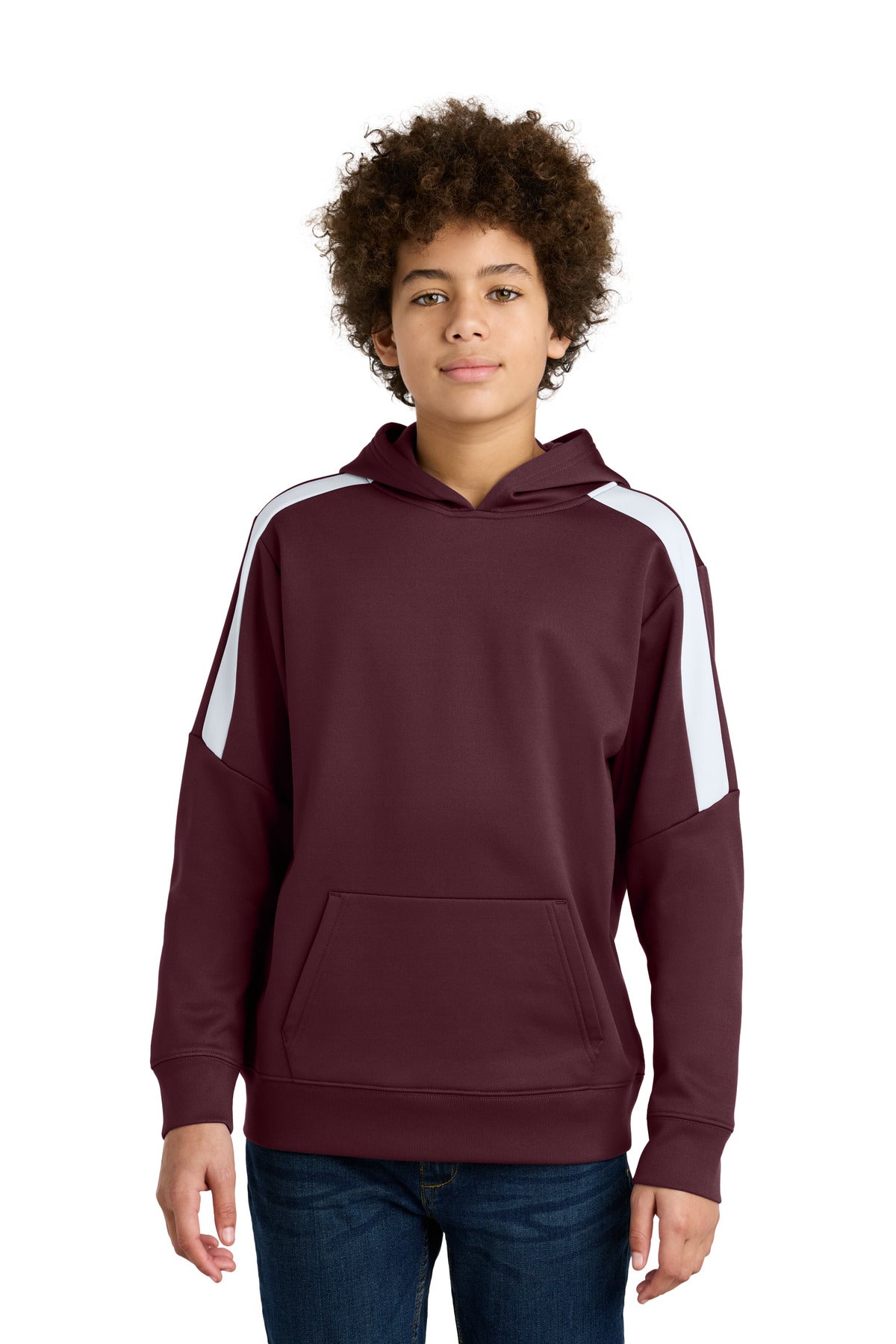Custom Embroidery or DTF Print - Sport-Tek ® Youth Sport-Wick ® Fleece United Pullover Hoodie YST255