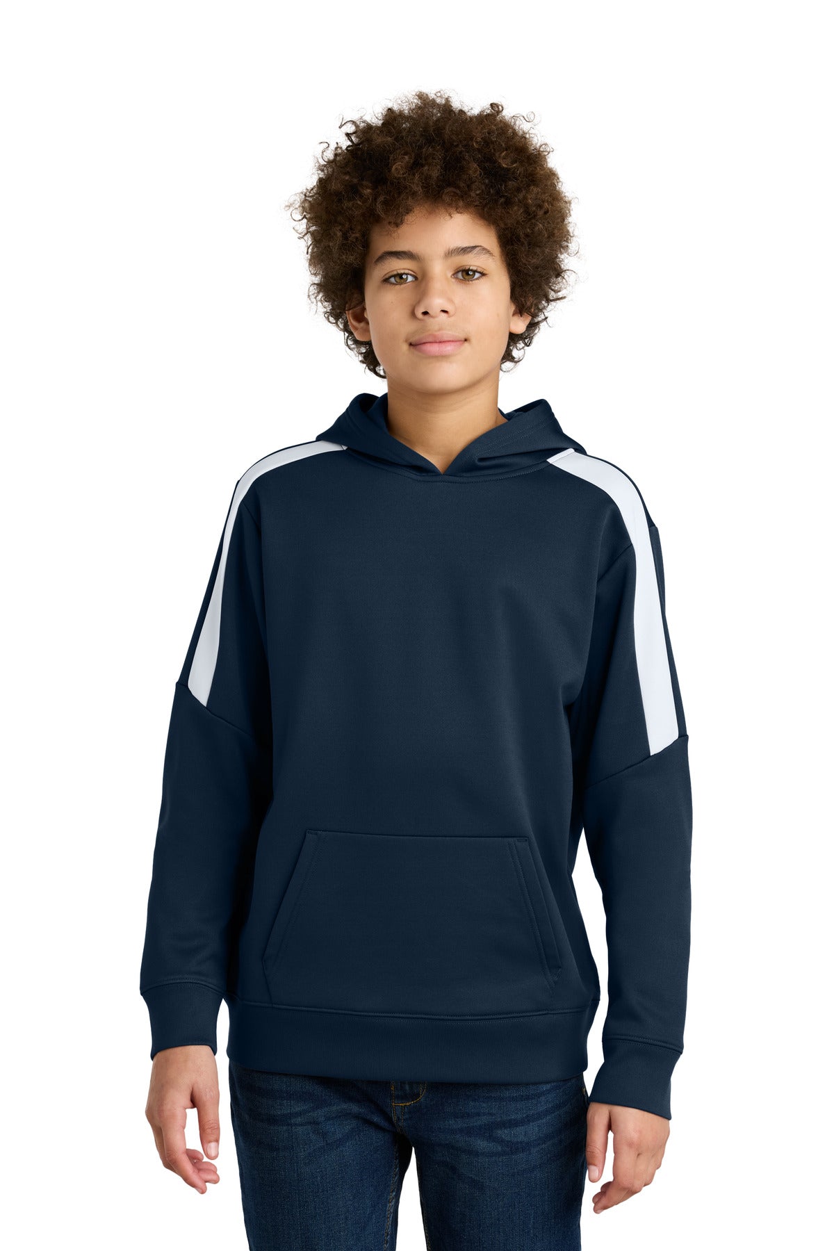 Custom Embroidery or DTF Print - Sport-Tek ® Youth Sport-Wick ® Fleece United Pullover Hoodie YST255