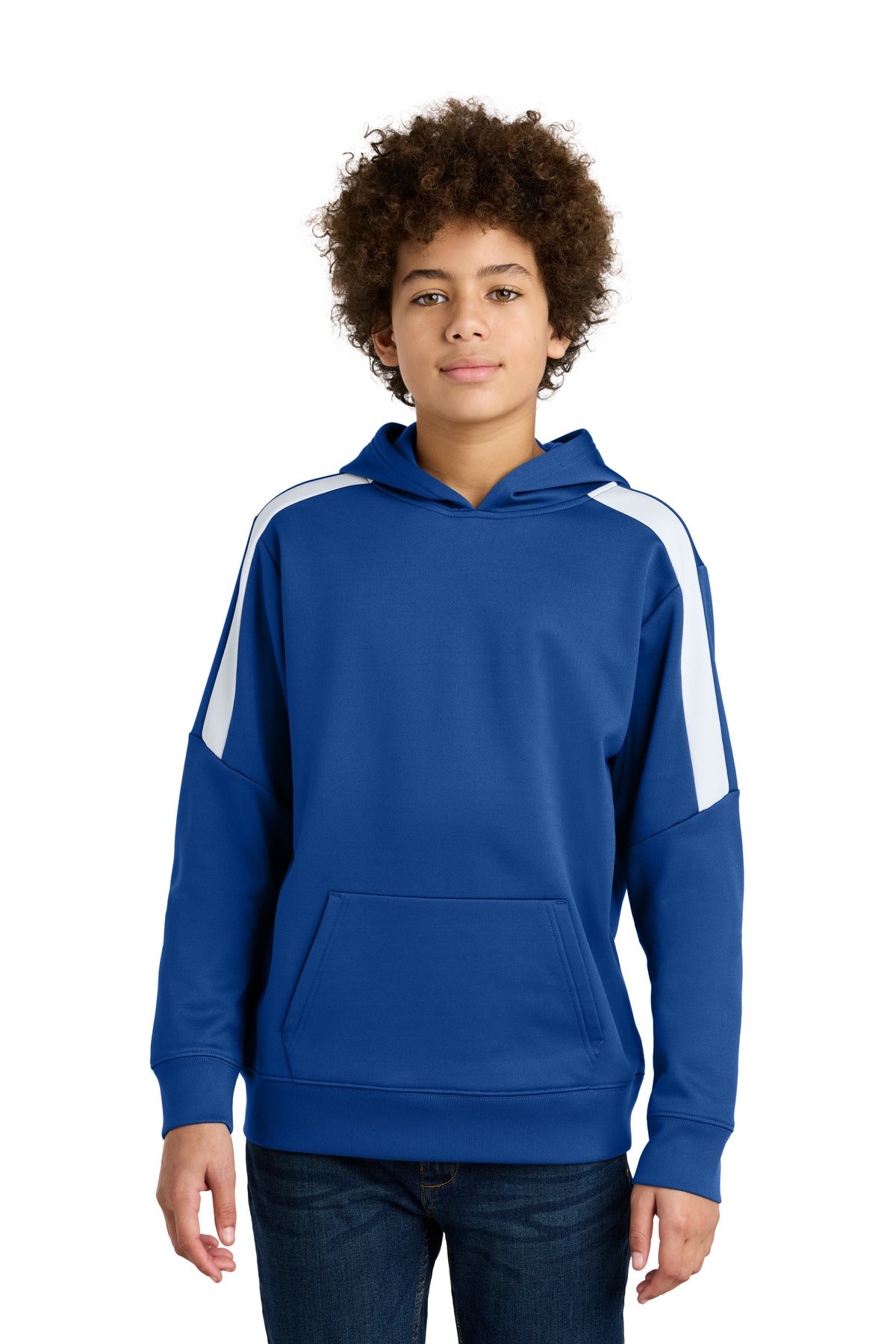 Custom Embroidery or DTF Print - Sport-Tek ® Youth Sport-Wick ® Fleece United Pullover Hoodie YST255