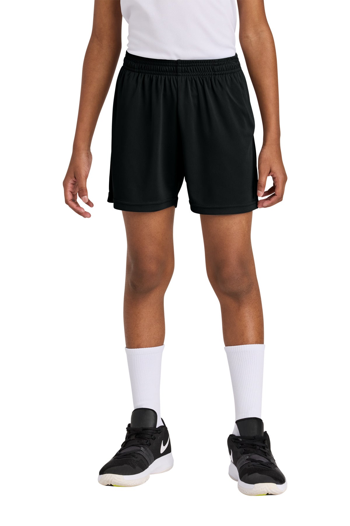 Custom Embroidery or DTF Print - Sport-Tek ® Youth PosiCharge ® Competitor ™ 5' Pocketed Short YST349P