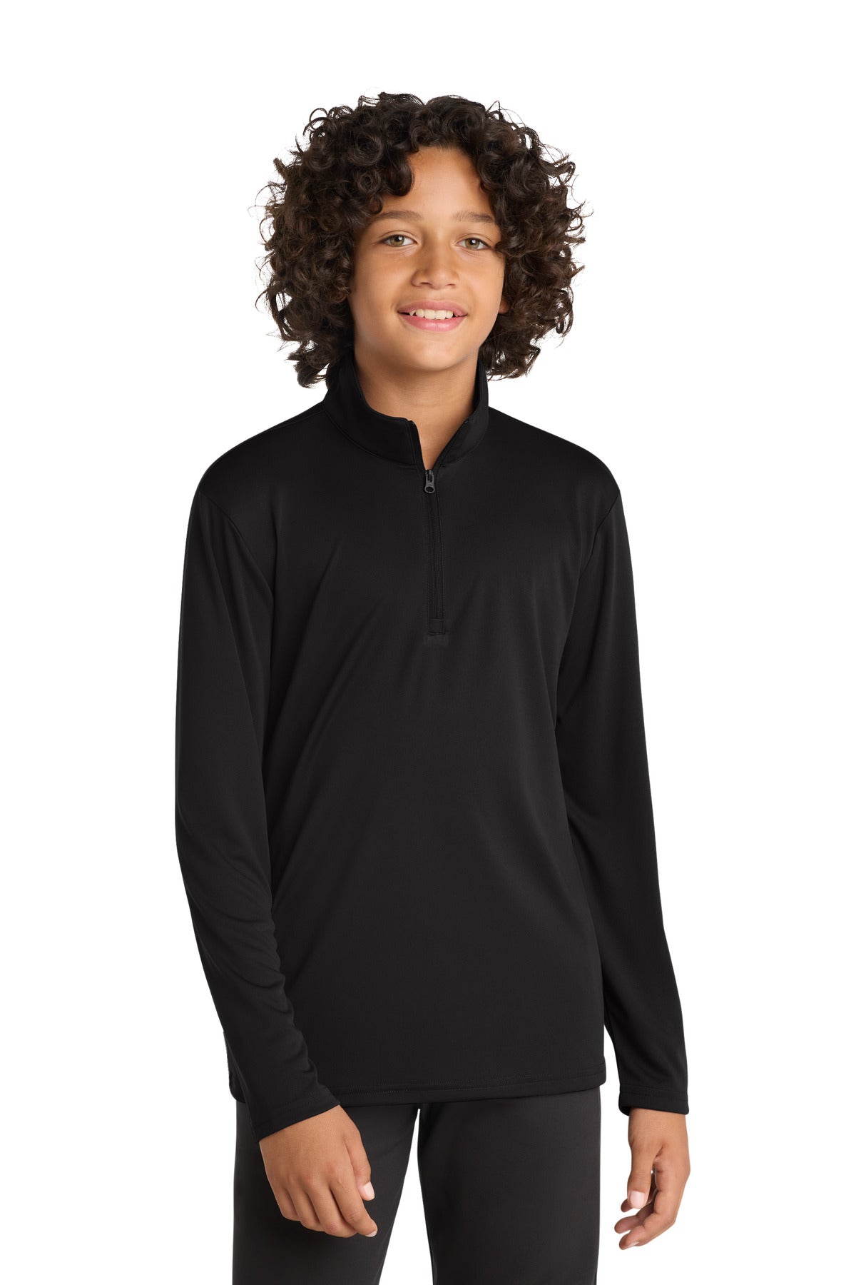 Custom Embroidery or DTF Print - Sport-Tek ® Youth PosiCharge ® Competitor ™ 1/4-Zip Pullover. YST357
