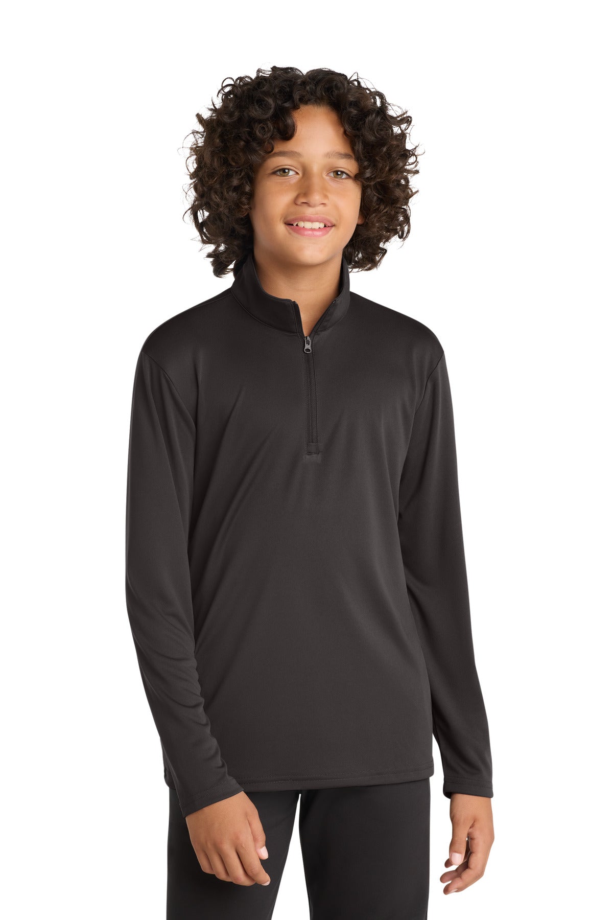 Custom Embroidery or DTF Print - Sport-Tek ® Youth PosiCharge ® Competitor ™ 1/4-Zip Pullover. YST357