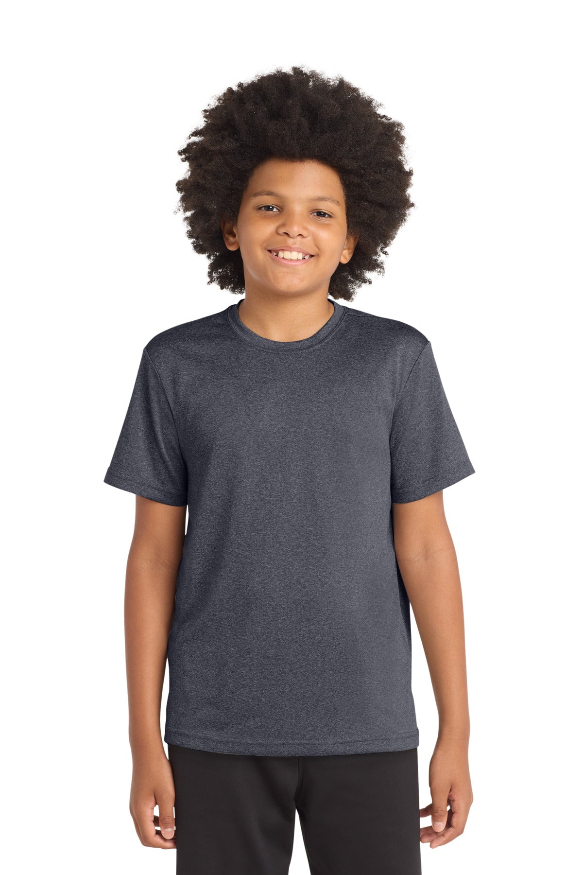 Custom Embroidery or DTF Print - Sport-Tek ® Youth Heather Contender™ Tee. YST360