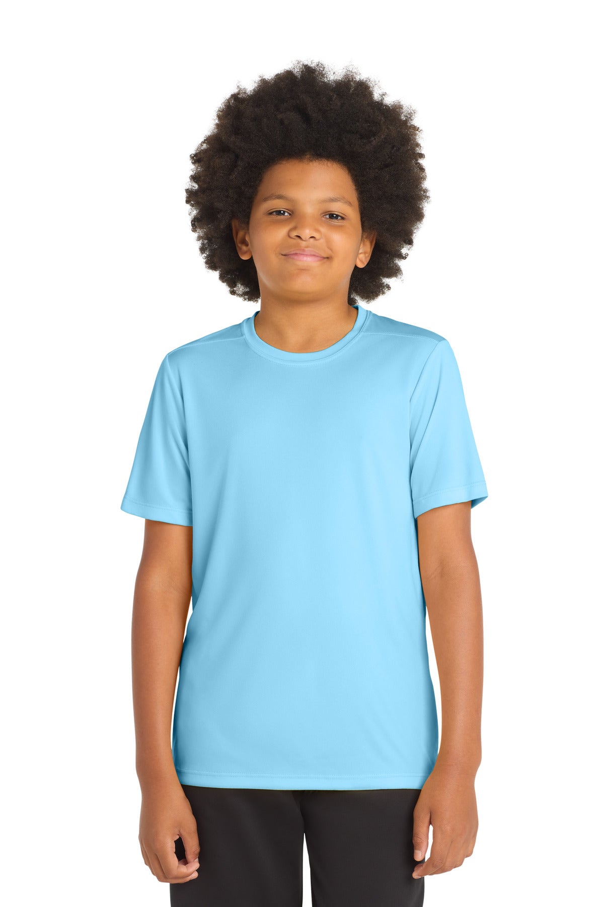 Custom Embroidery or DTF Print - Sport-Tek ® Youth Posi-UV ® Pro Tee. YST420