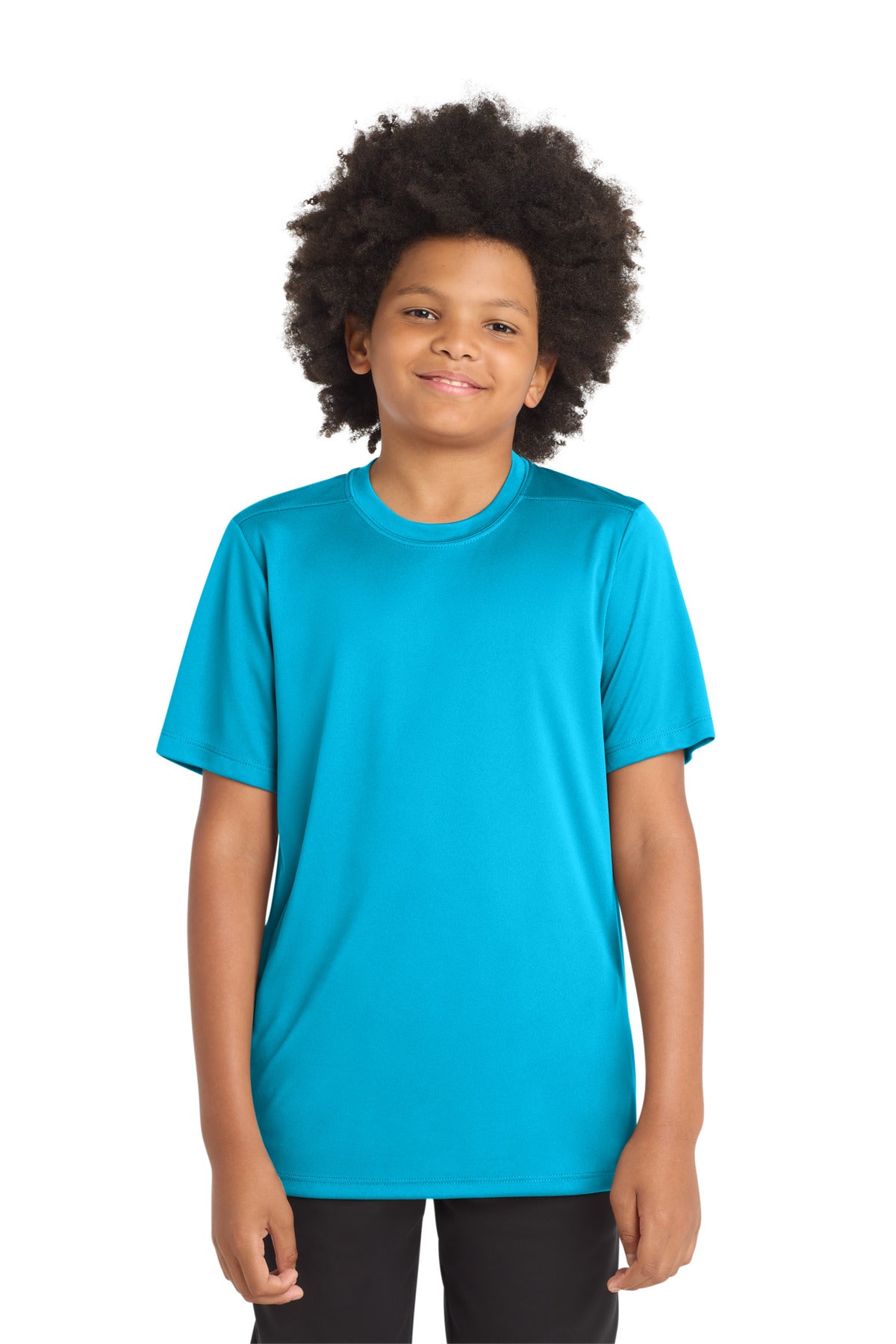 Custom Embroidery or DTF Print - Sport-Tek ® Youth Posi-UV ® Pro Tee. YST420