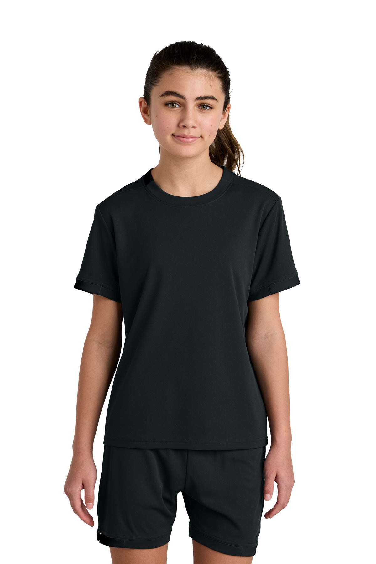 Custom Embroidery or DTF Print - Sport-Tek ® Youth Club Short Sleeve Crew YST440