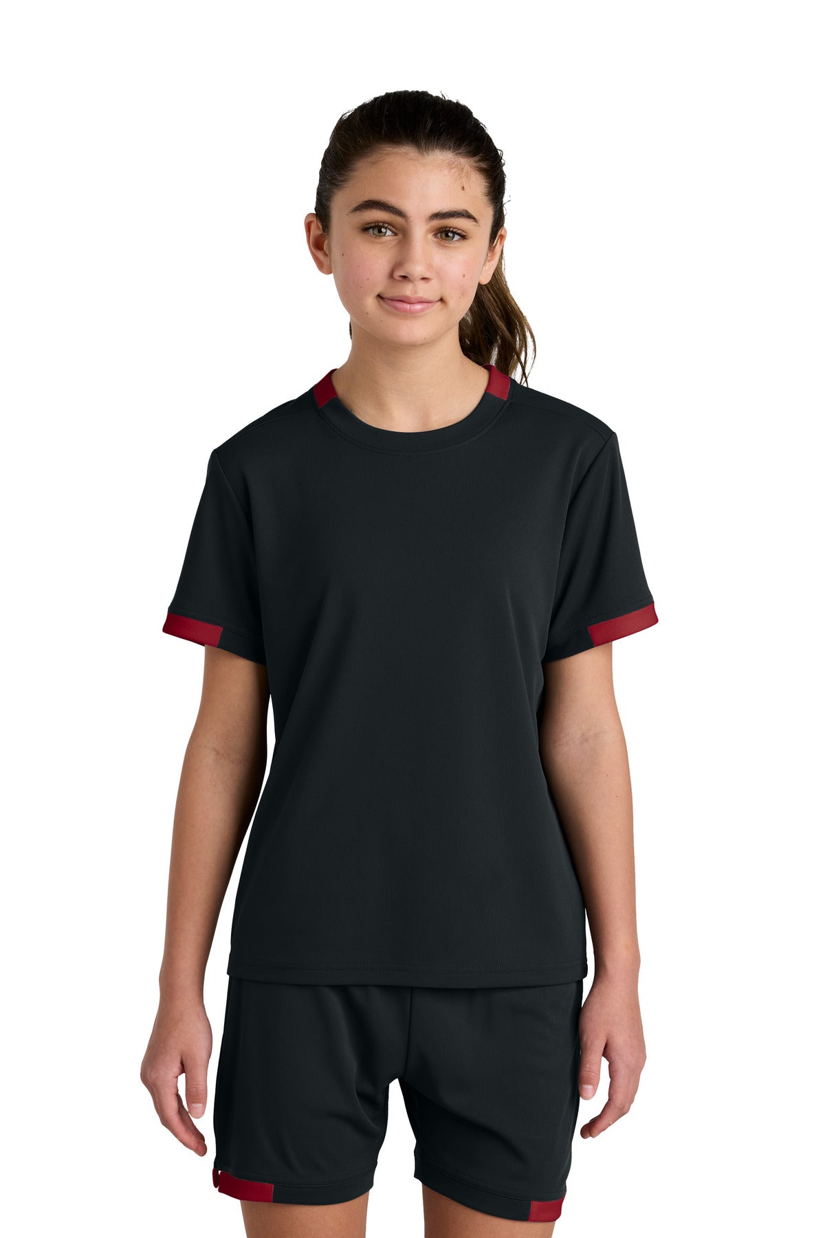 Custom Embroidery or DTF Print - Sport-Tek ® Youth Club Short Sleeve Crew YST440