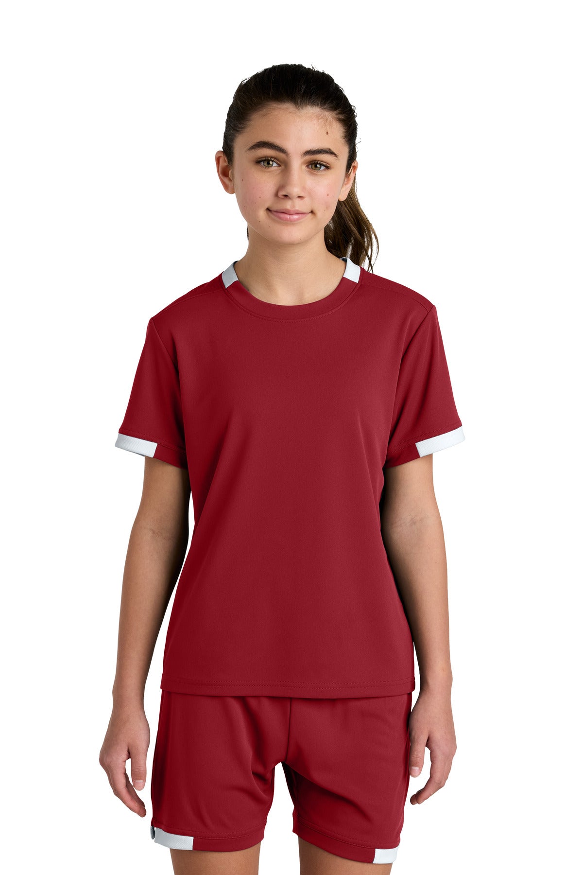 Custom Embroidery or DTF Print - Sport-Tek ® Youth Club Short Sleeve Crew YST440