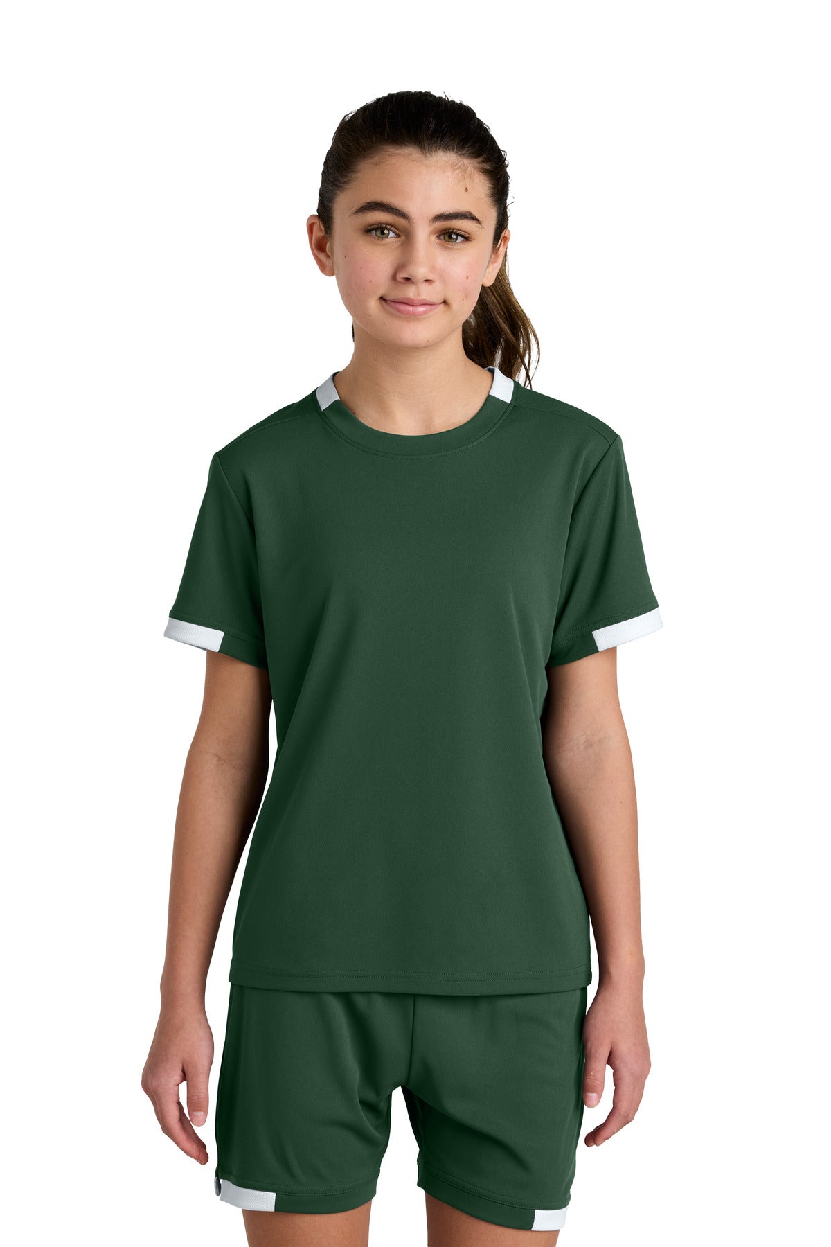Custom Embroidery or DTF Print - Sport-Tek ® Youth Club Short Sleeve Crew YST440