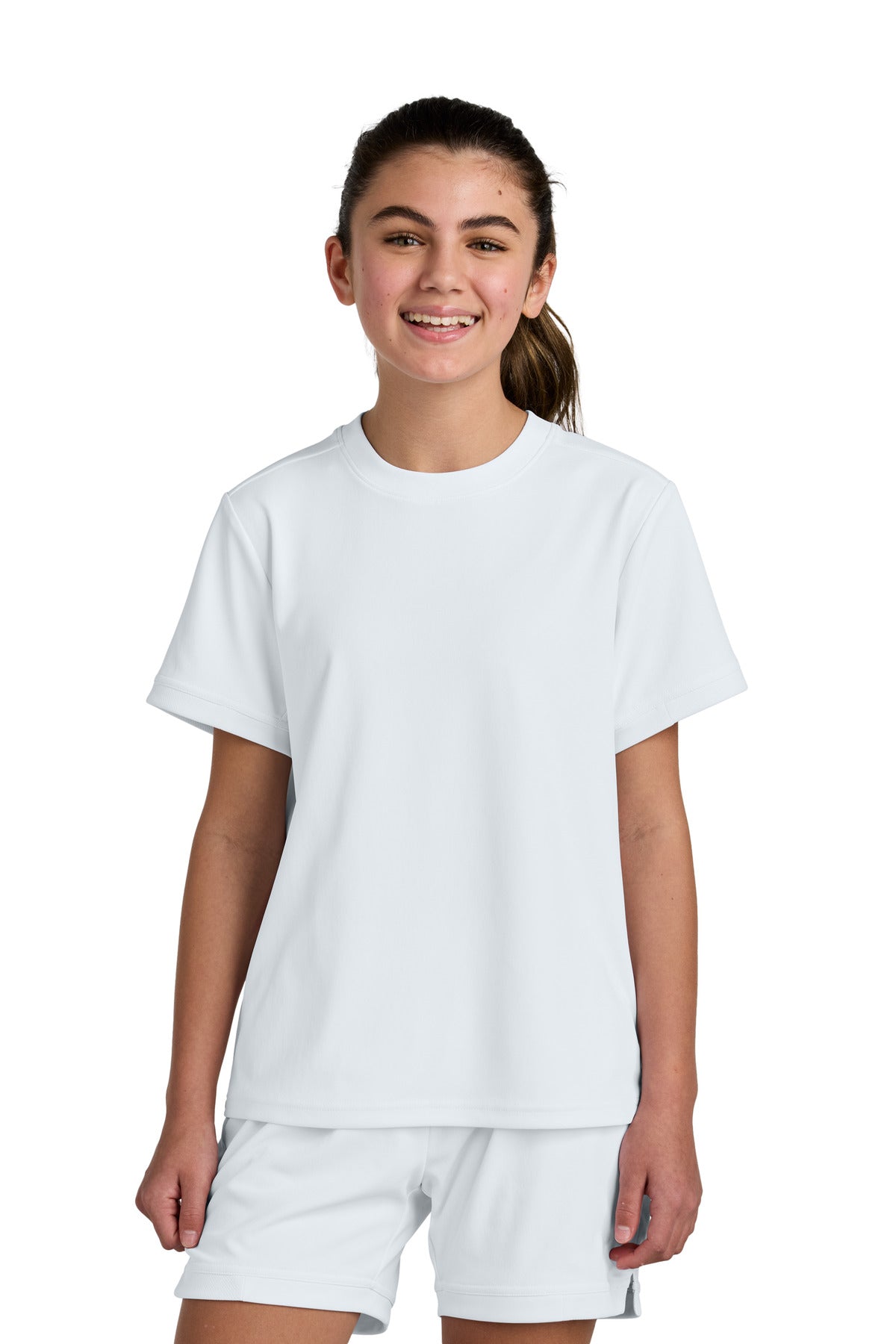 Custom Embroidery or DTF Print - Sport-Tek ® Youth Club Short Sleeve Crew YST440