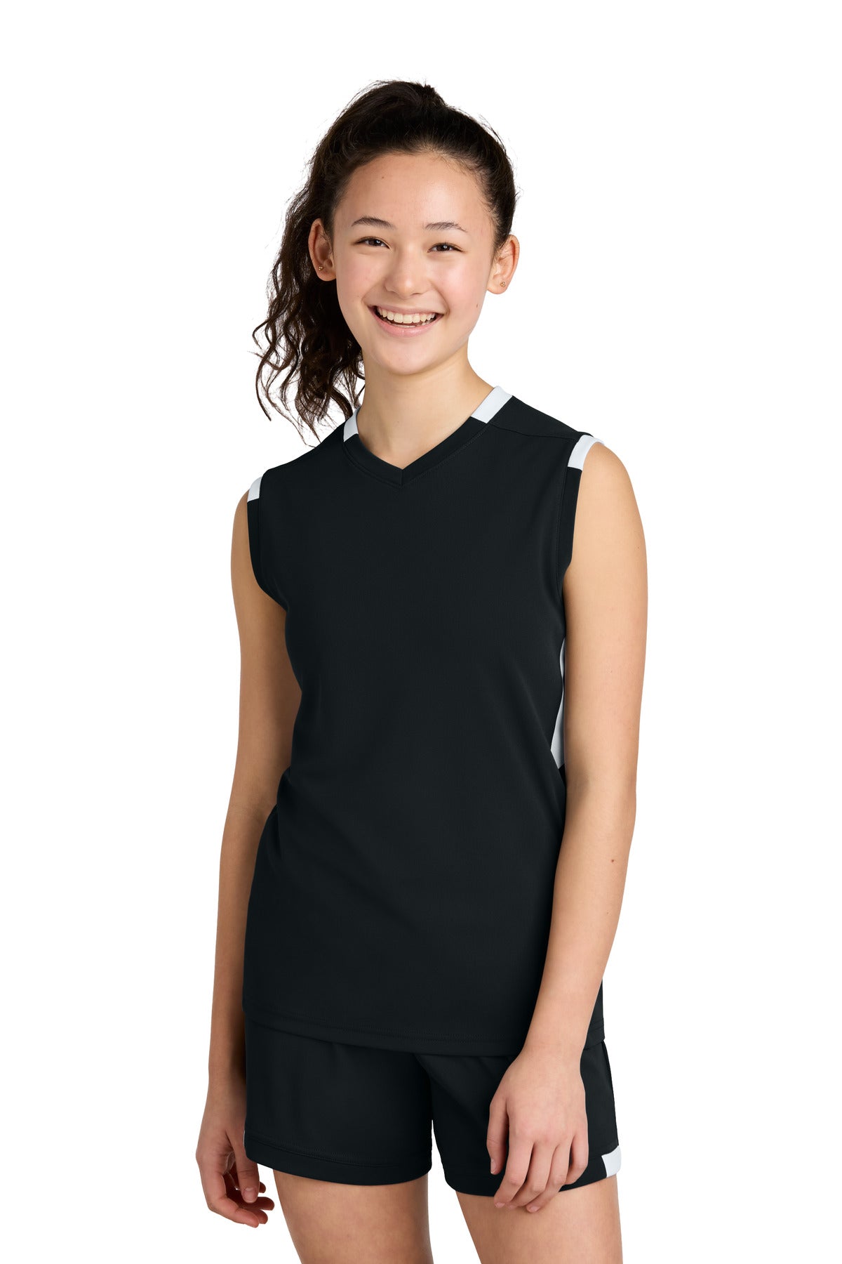 Custom Embroidery or DTF Print - Sport-Tek ® Youth Club Sleeveless V-Neck YST441