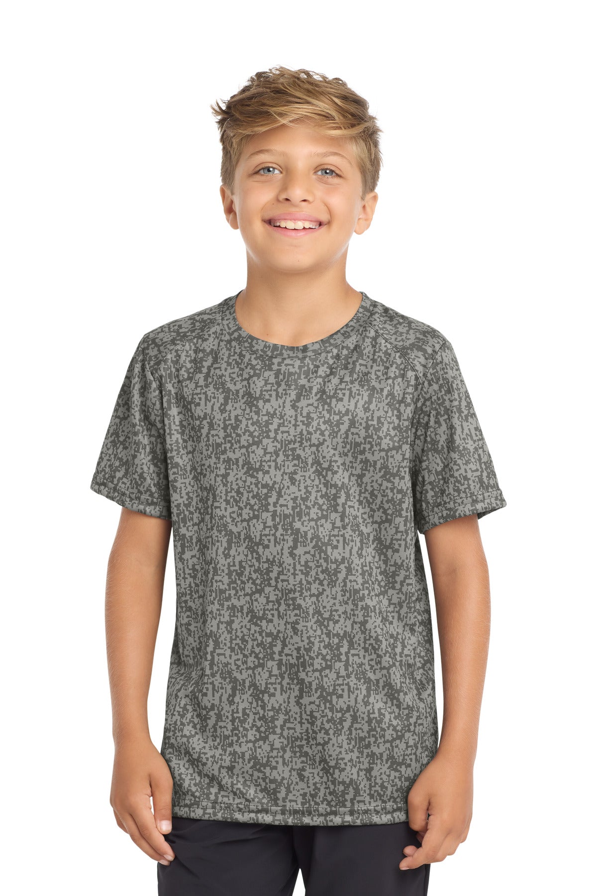 Custom Embroidery or DTF Print - Sport-Tek ® Youth Digi Camo Tee. YST460