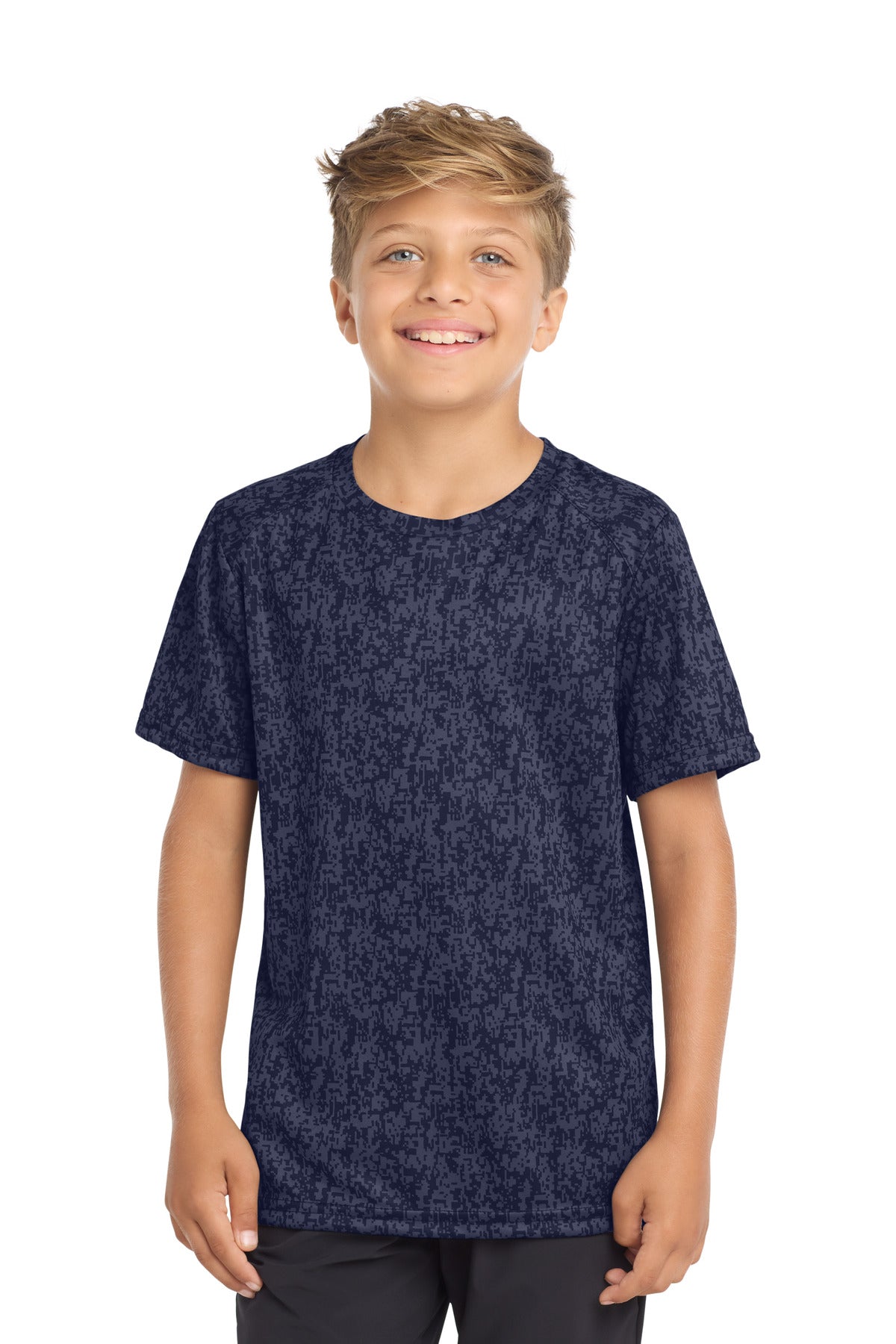 Custom Embroidery or DTF Print - Sport-Tek ® Youth Digi Camo Tee. YST460