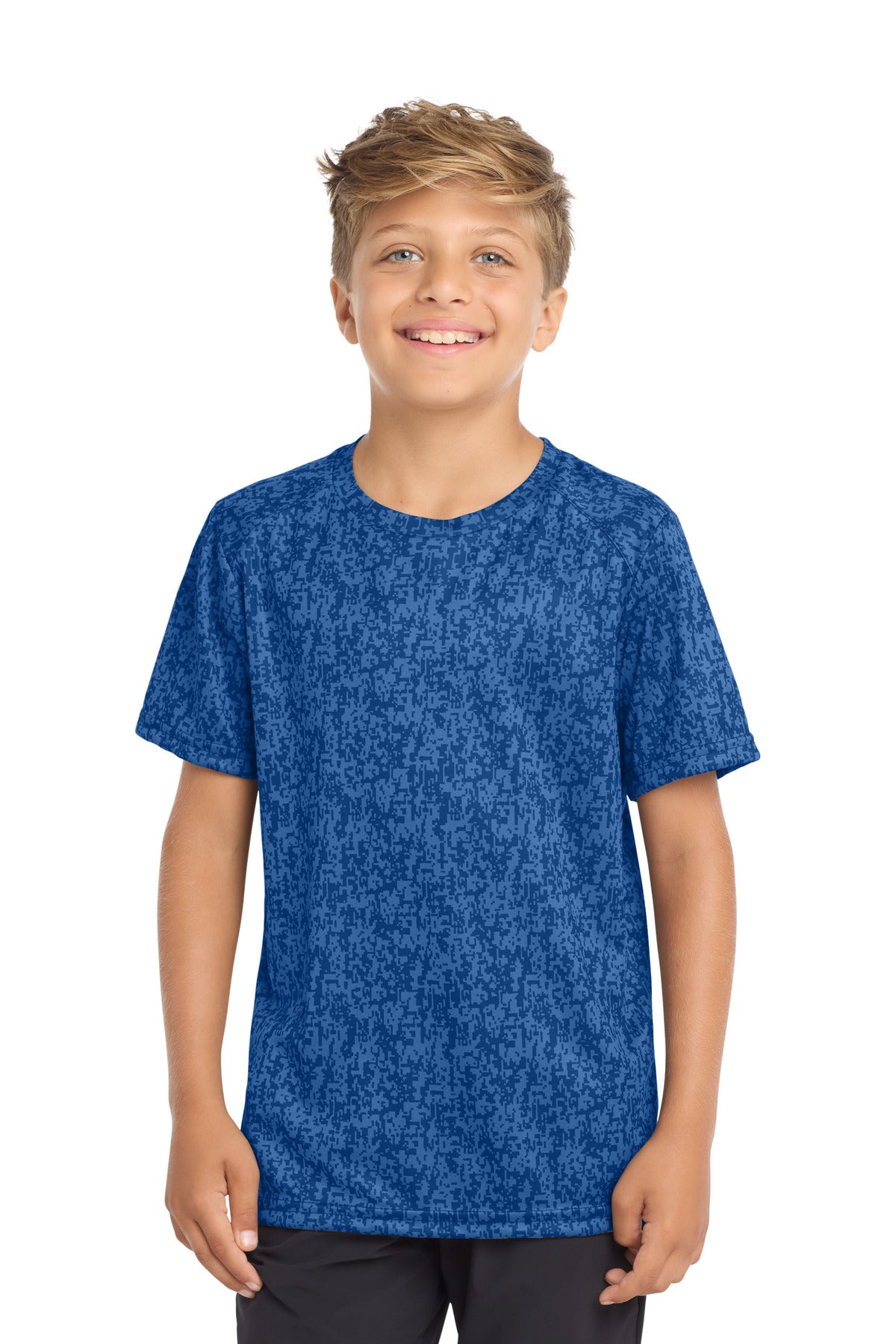 Custom Embroidery or DTF Print - Sport-Tek ® Youth Digi Camo Tee. YST460