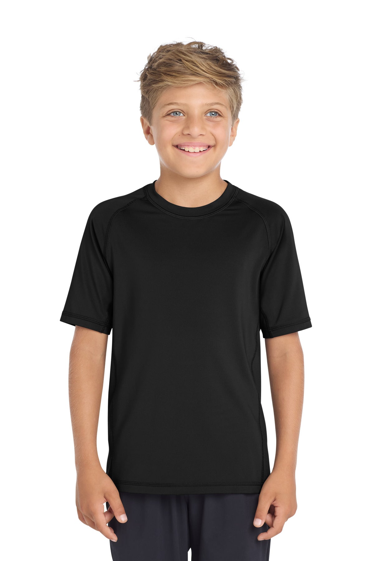 Custom Embroidery or DTF Print - Sport-Tek ® Youth Rashguard Tee. YST470