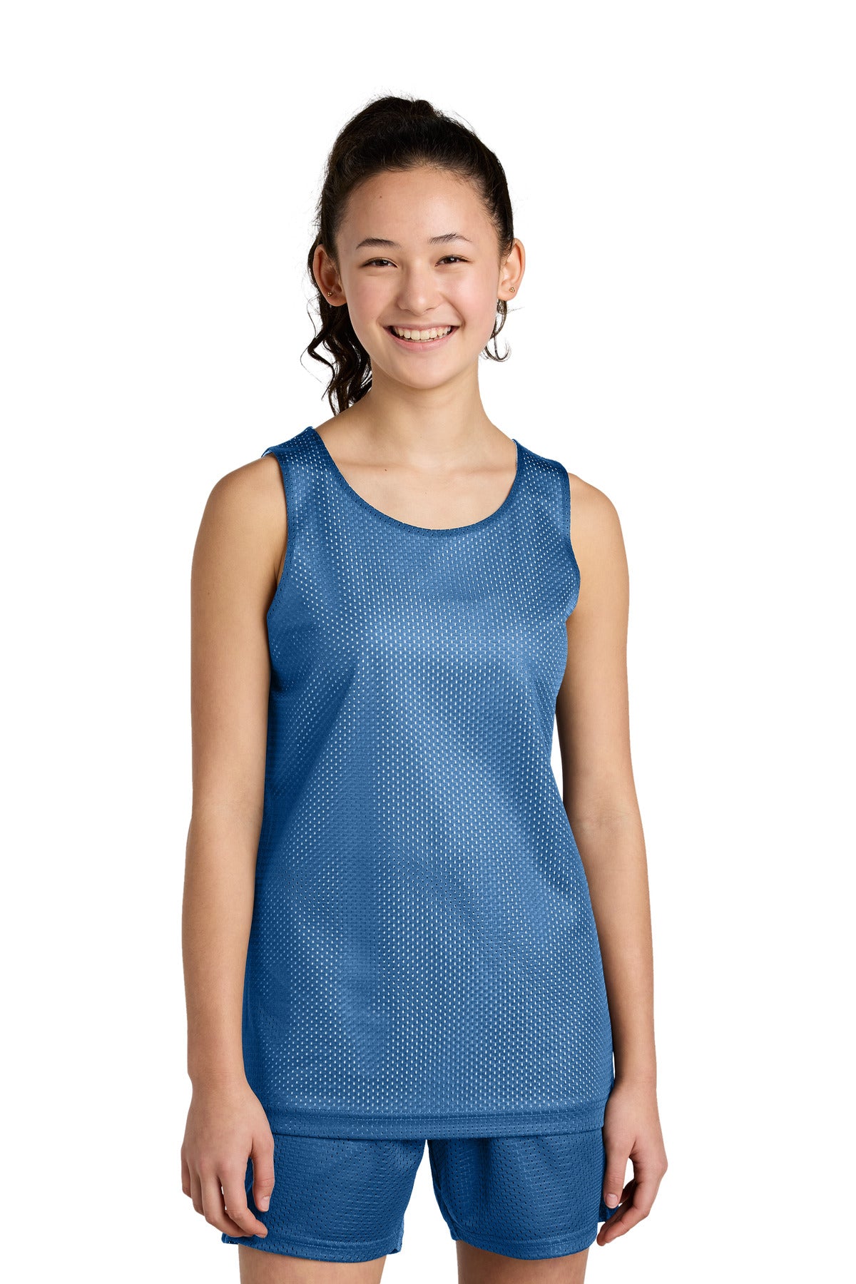 Custom Embroidery or DTF Print - Sport-Tek ® Youth PosiCharge ® Reversible Mesh Tank YST5000