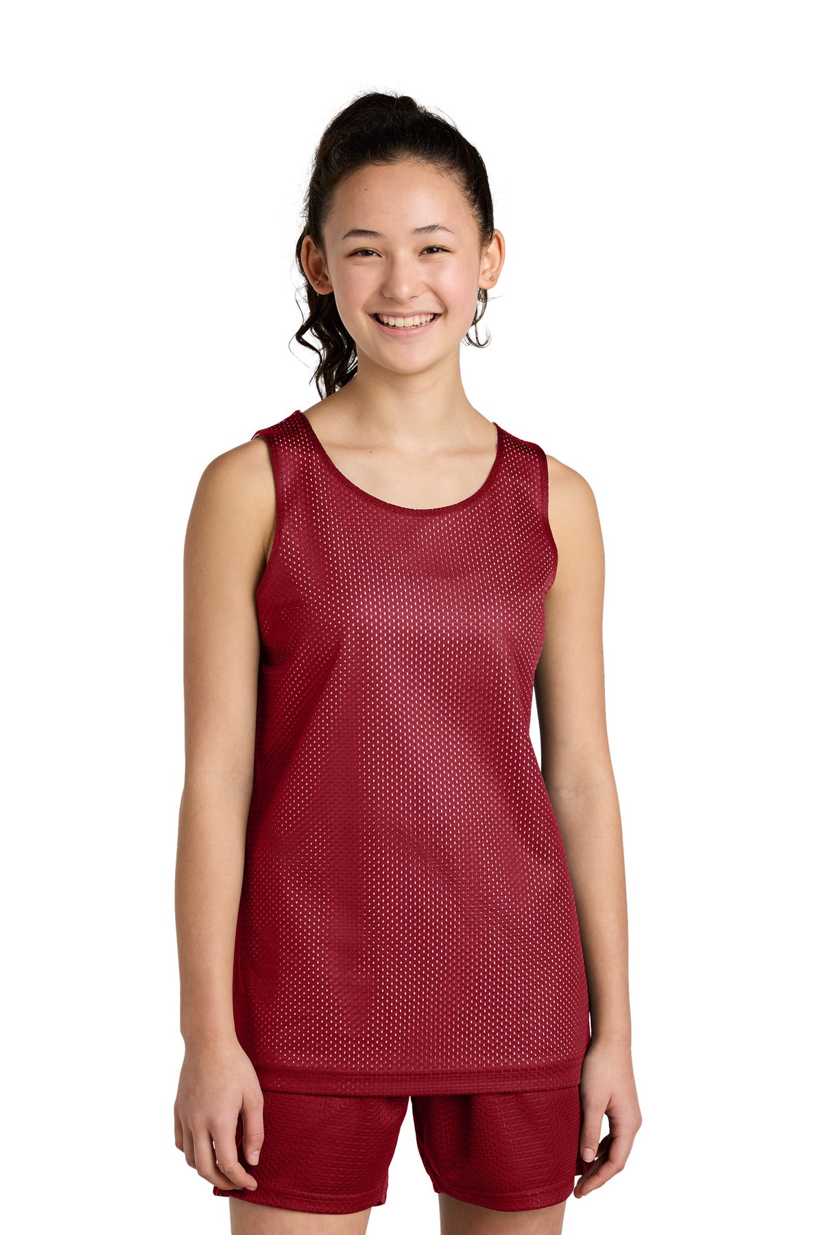 Custom Embroidery or DTF Print - Sport-Tek ® Youth PosiCharge ® Reversible Mesh Tank YST5000