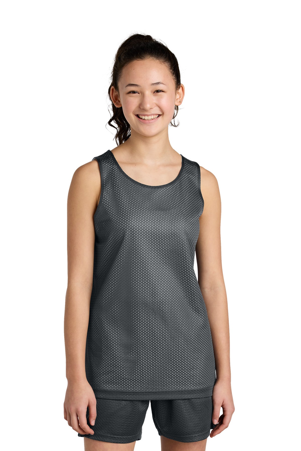 Custom Embroidery or DTF Print - Sport-Tek ® Youth PosiCharge ® Reversible Mesh Tank YST5000