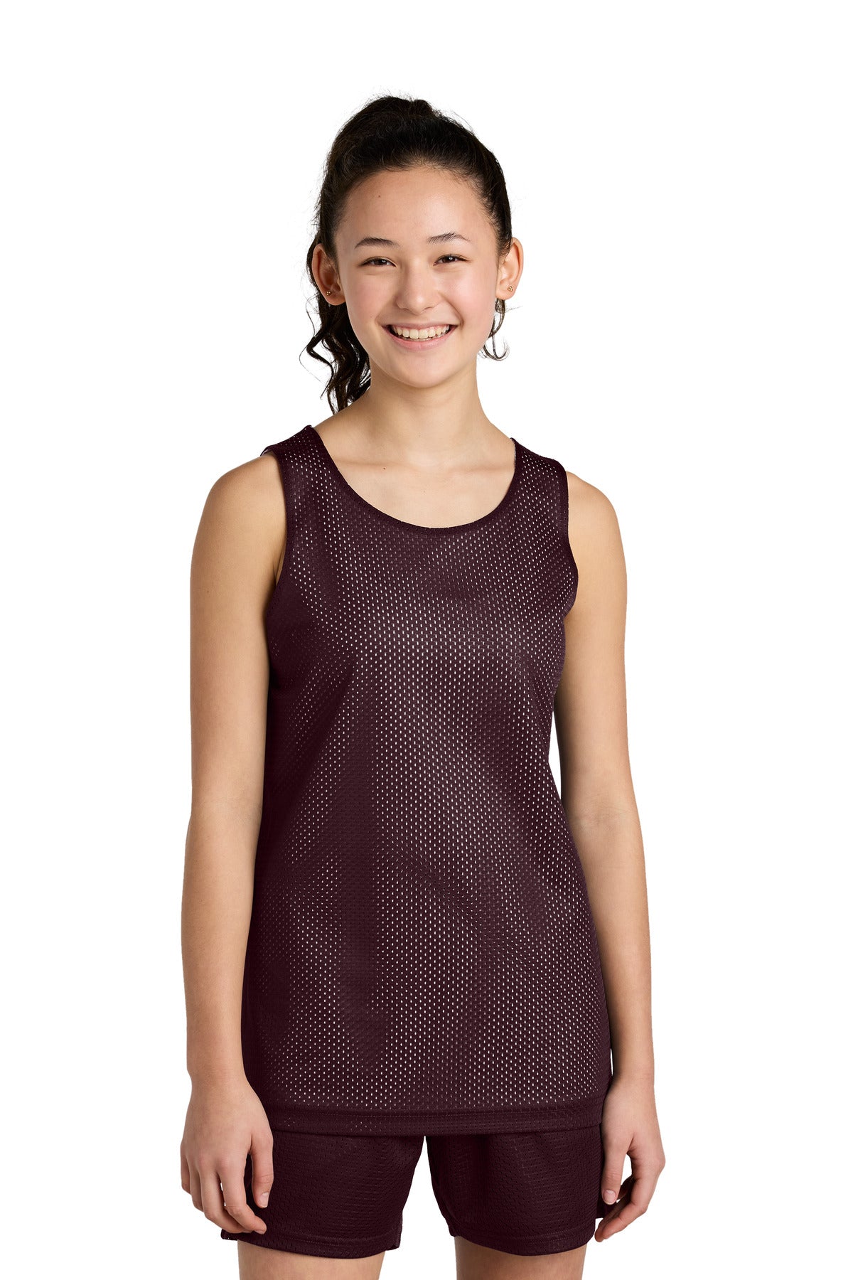 Custom Embroidery or DTF Print - Sport-Tek ® Youth PosiCharge ® Reversible Mesh Tank YST5000