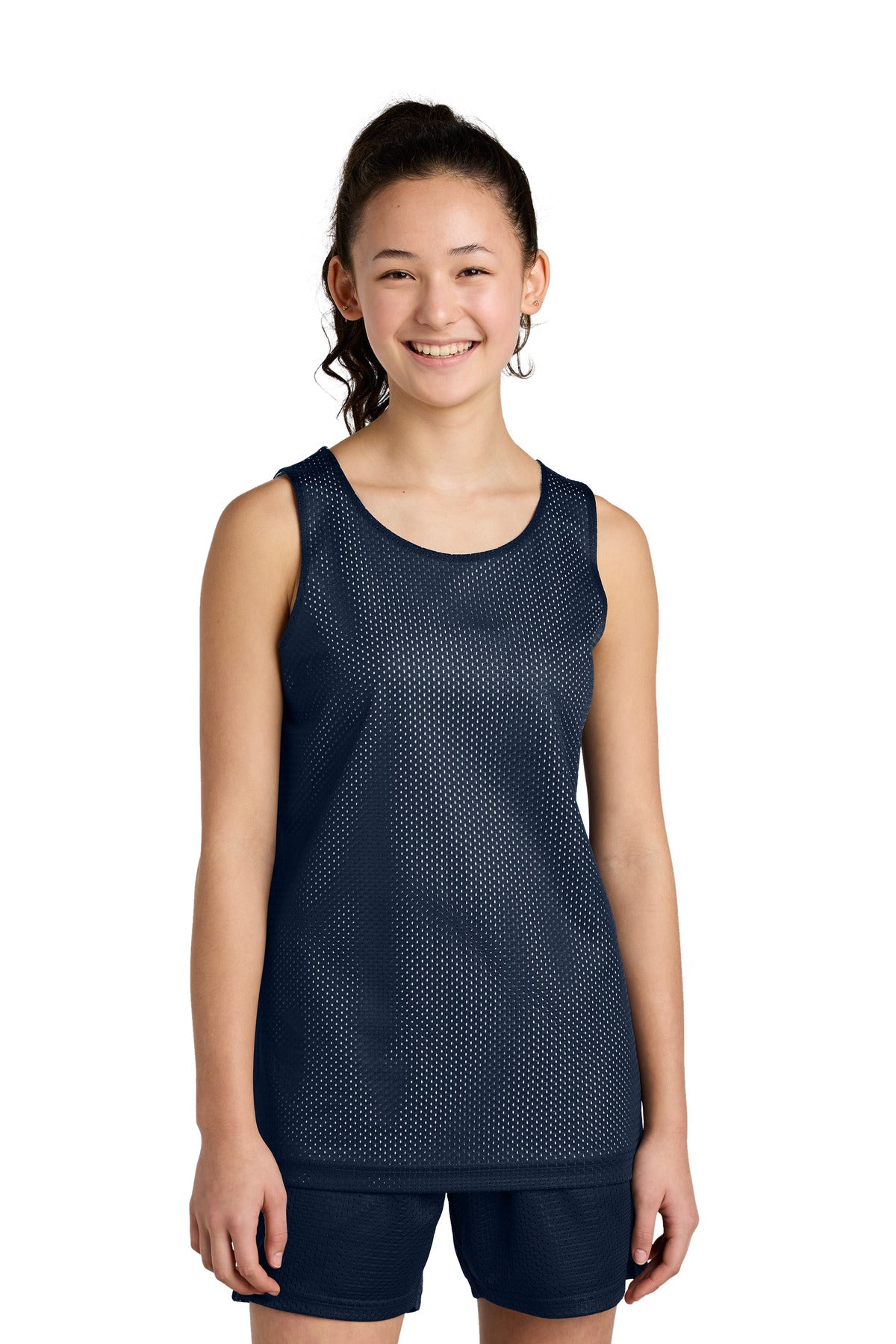 Custom Embroidery or DTF Print - Sport-Tek ® Youth PosiCharge ® Reversible Mesh Tank YST5000