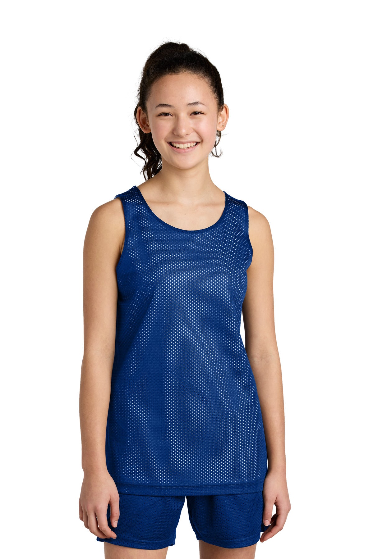 Custom Embroidery or DTF Print - Sport-Tek ® Youth PosiCharge ® Reversible Mesh Tank YST5000