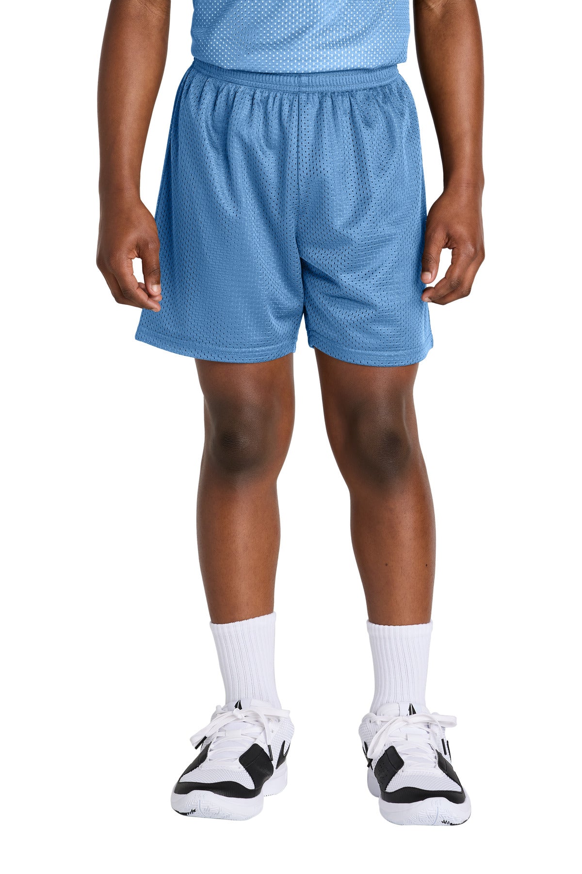 Custom Embroidery or DTF Print - Sport-Tek ® Youth PosiCharge ® Mesh 5' Short YST5100