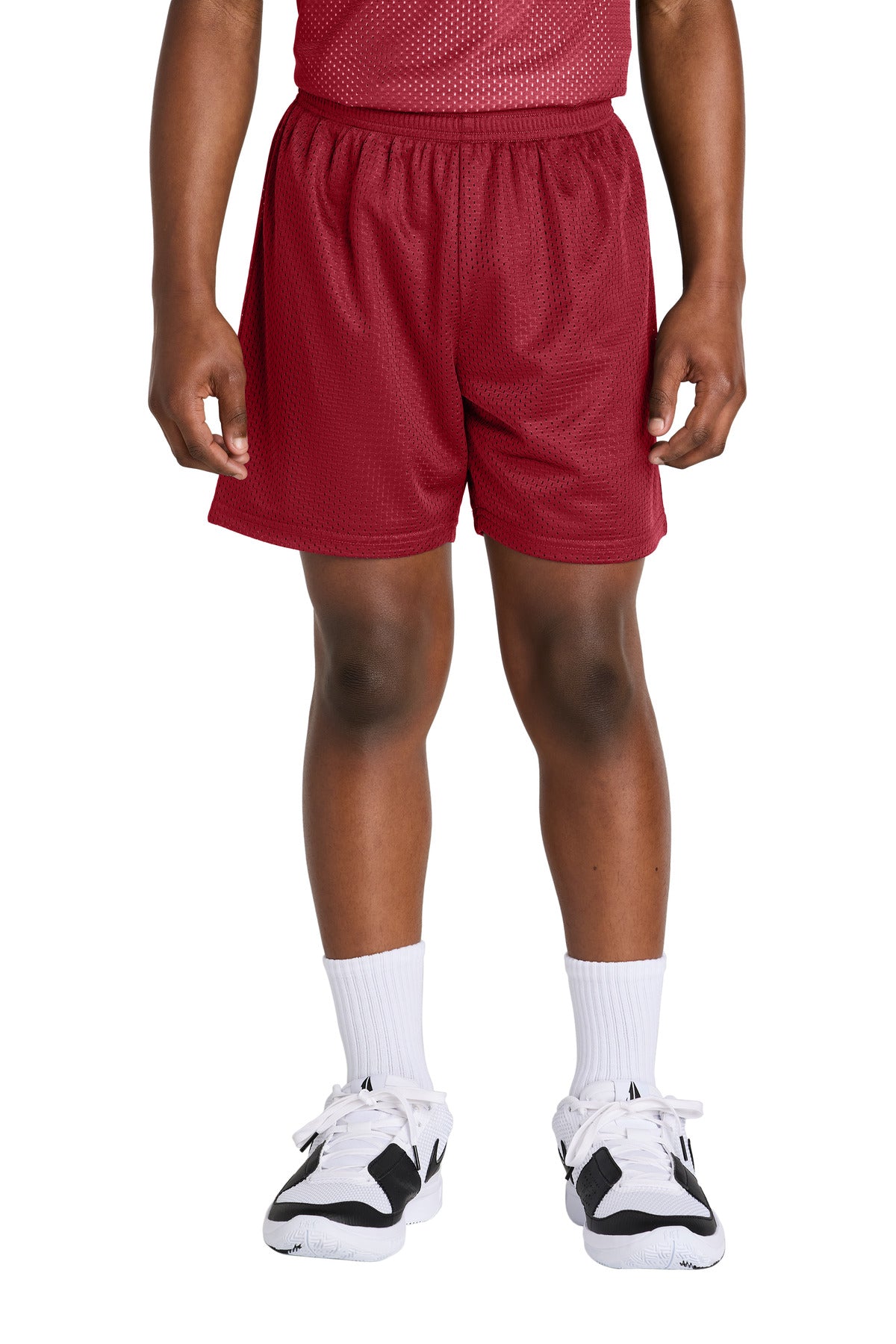 Custom Embroidery or DTF Print - Sport-Tek ® Youth PosiCharge ® Mesh 5' Short YST5100