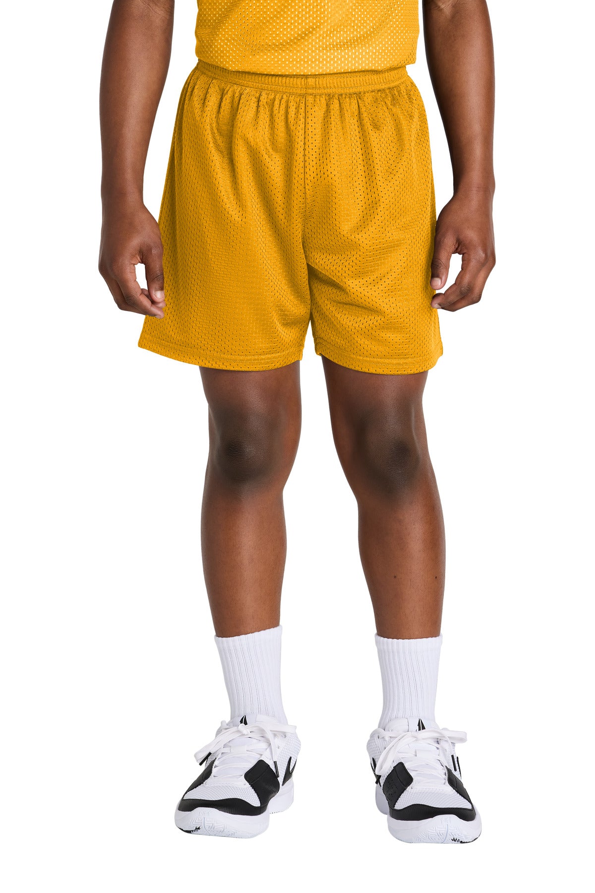 Custom Embroidery or DTF Print - Sport-Tek ® Youth PosiCharge ® Mesh 5' Short YST5100