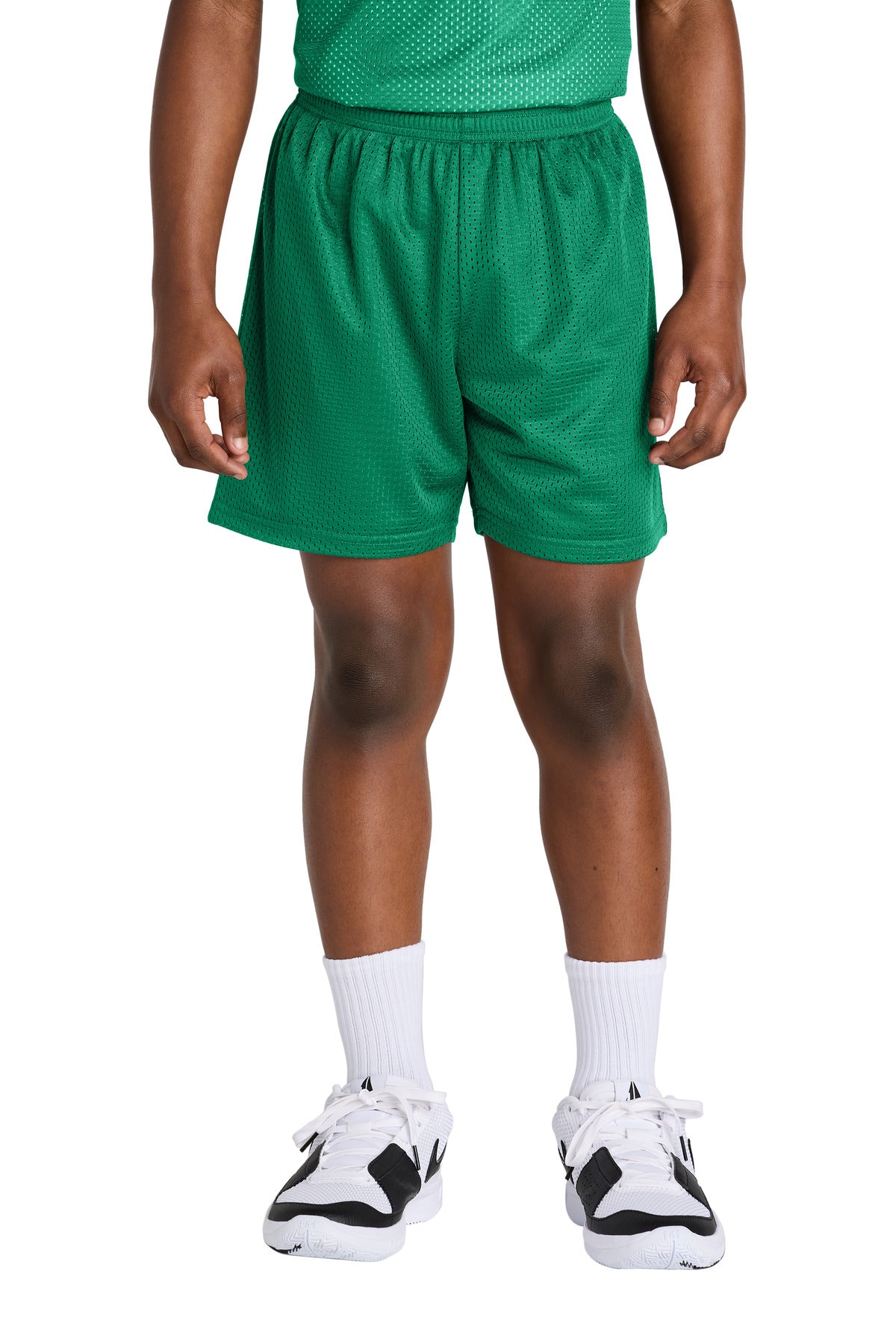 Custom Embroidery or DTF Print - Sport-Tek ® Youth PosiCharge ® Mesh 5' Short YST5100