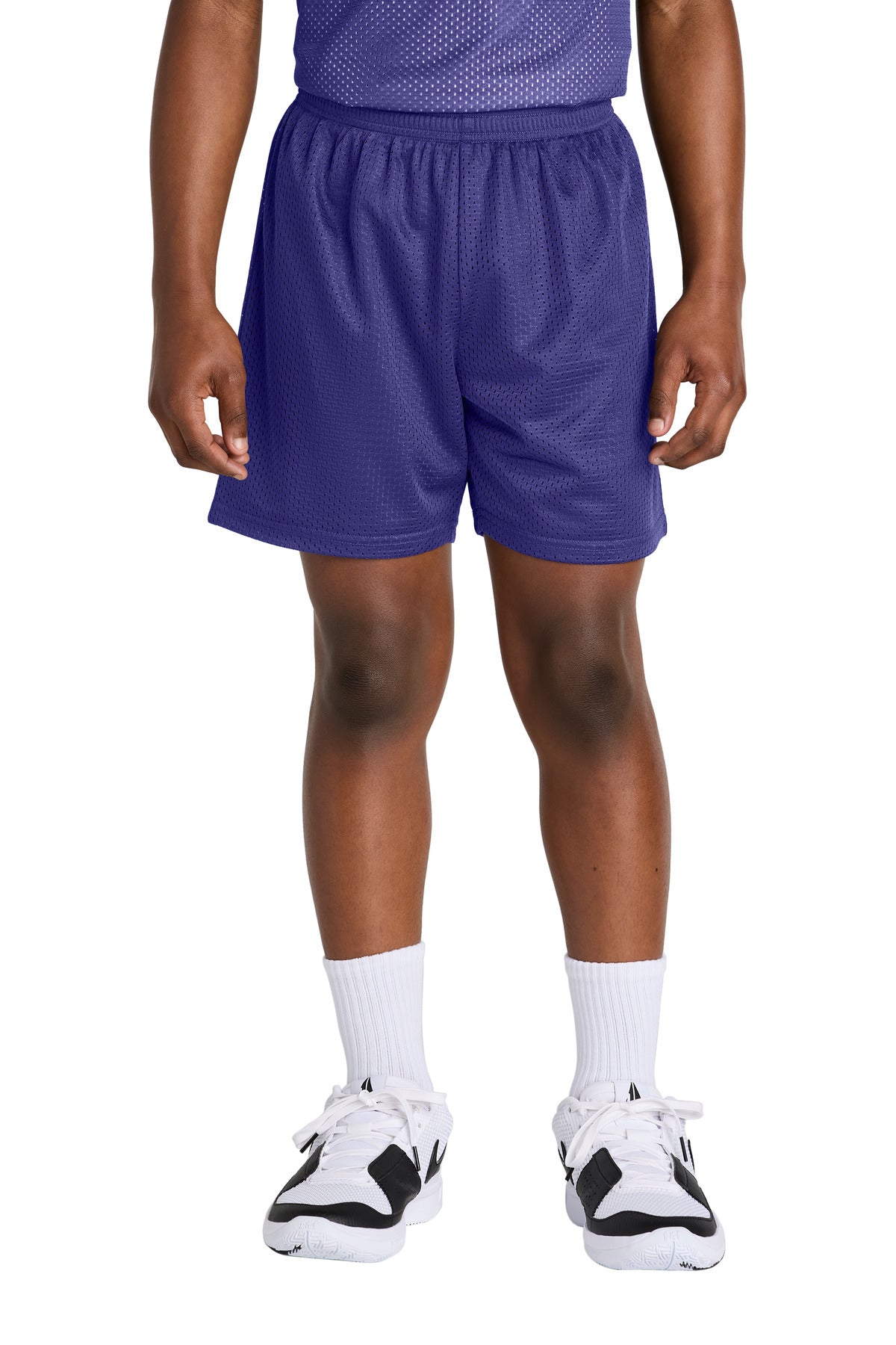 Custom Embroidery or DTF Print - Sport-Tek ® Youth PosiCharge ® Mesh 5' Short YST5100