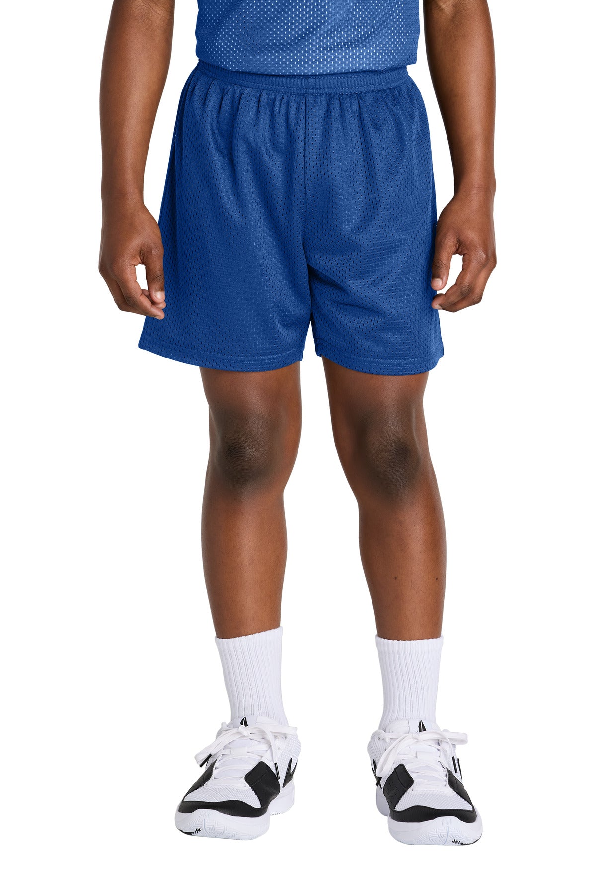 Custom Embroidery or DTF Print - Sport-Tek ® Youth PosiCharge ® Mesh 5' Short YST5100