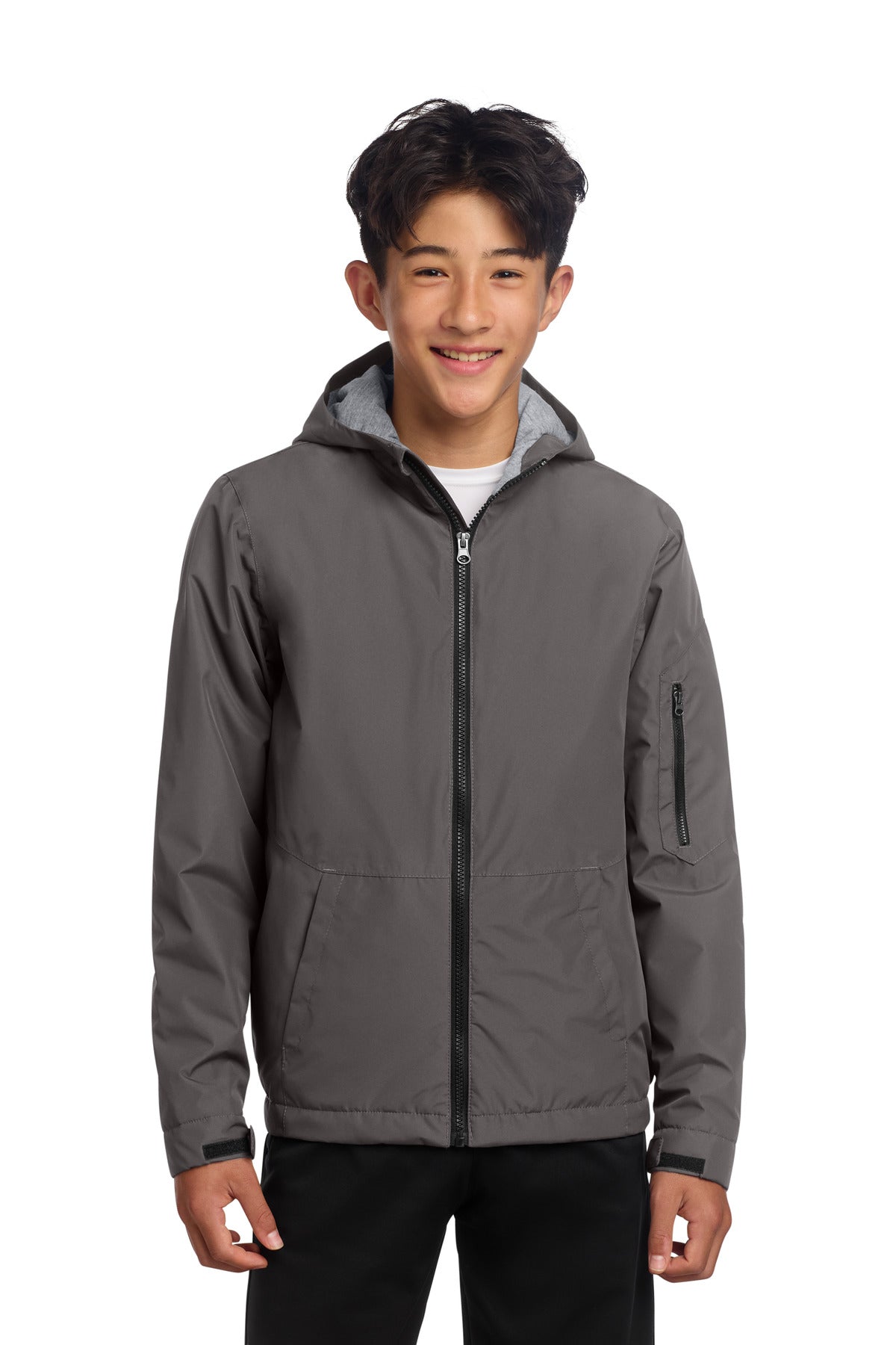 Custom Embroidery or DTF Print - Sport-Tek ® Youth Waterproof Insulated Jacket YST56