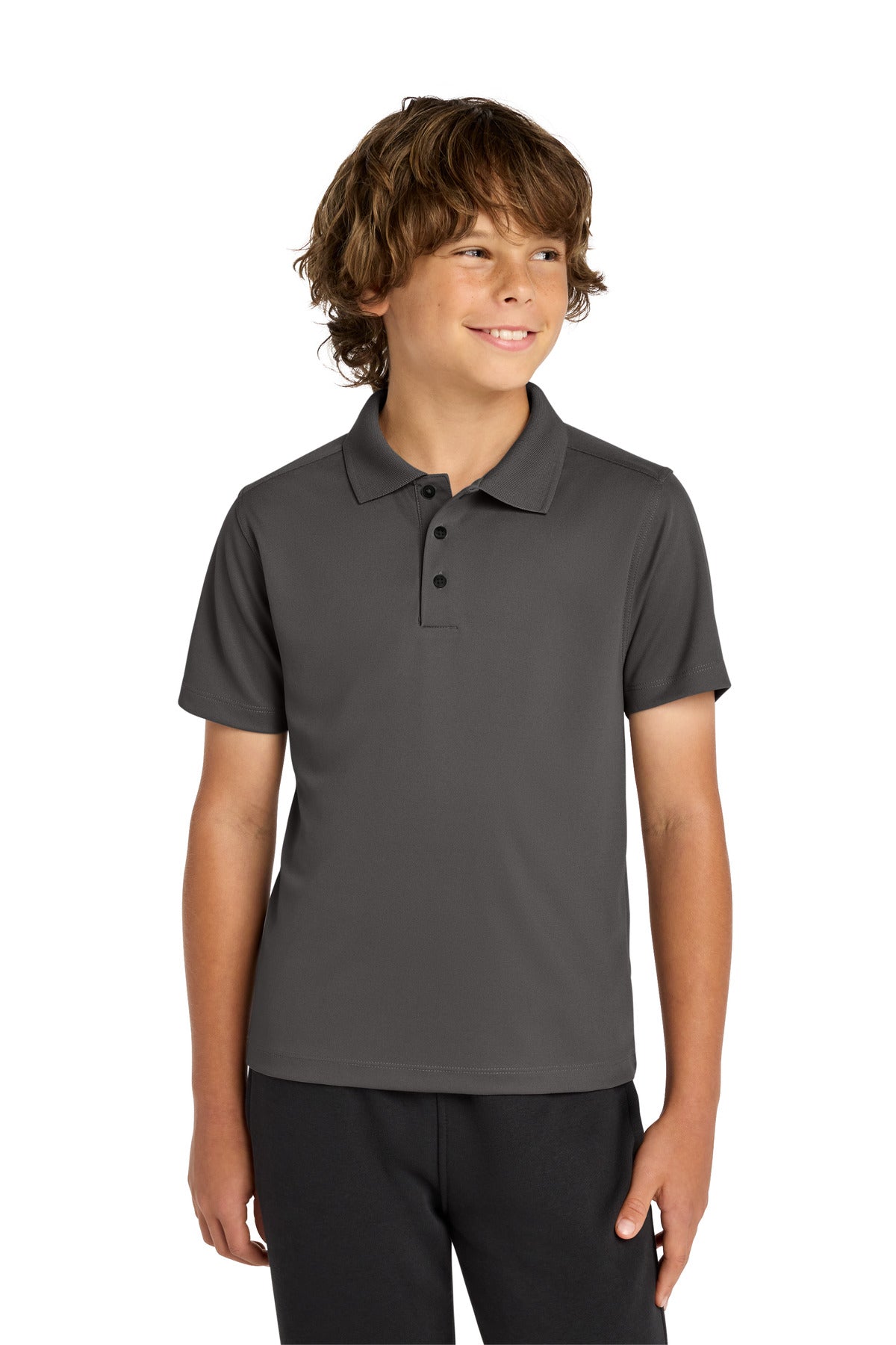 Custom Embroidery or DTF Print - Sport-Tek ® Youth UV Micropique Polo YST740