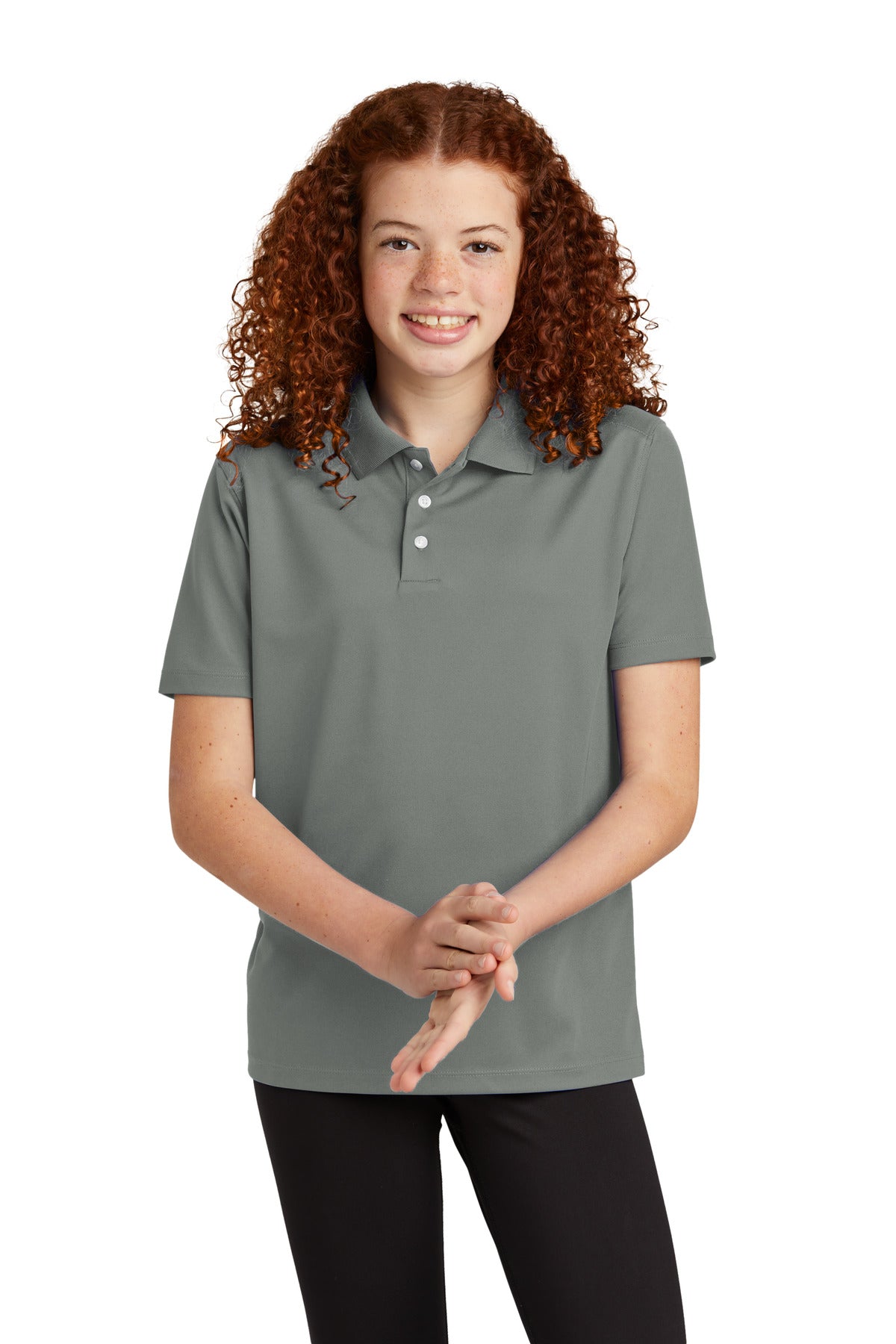 Custom Embroidery or DTF Print - Sport-Tek ® Youth UV Micropique Polo YST740