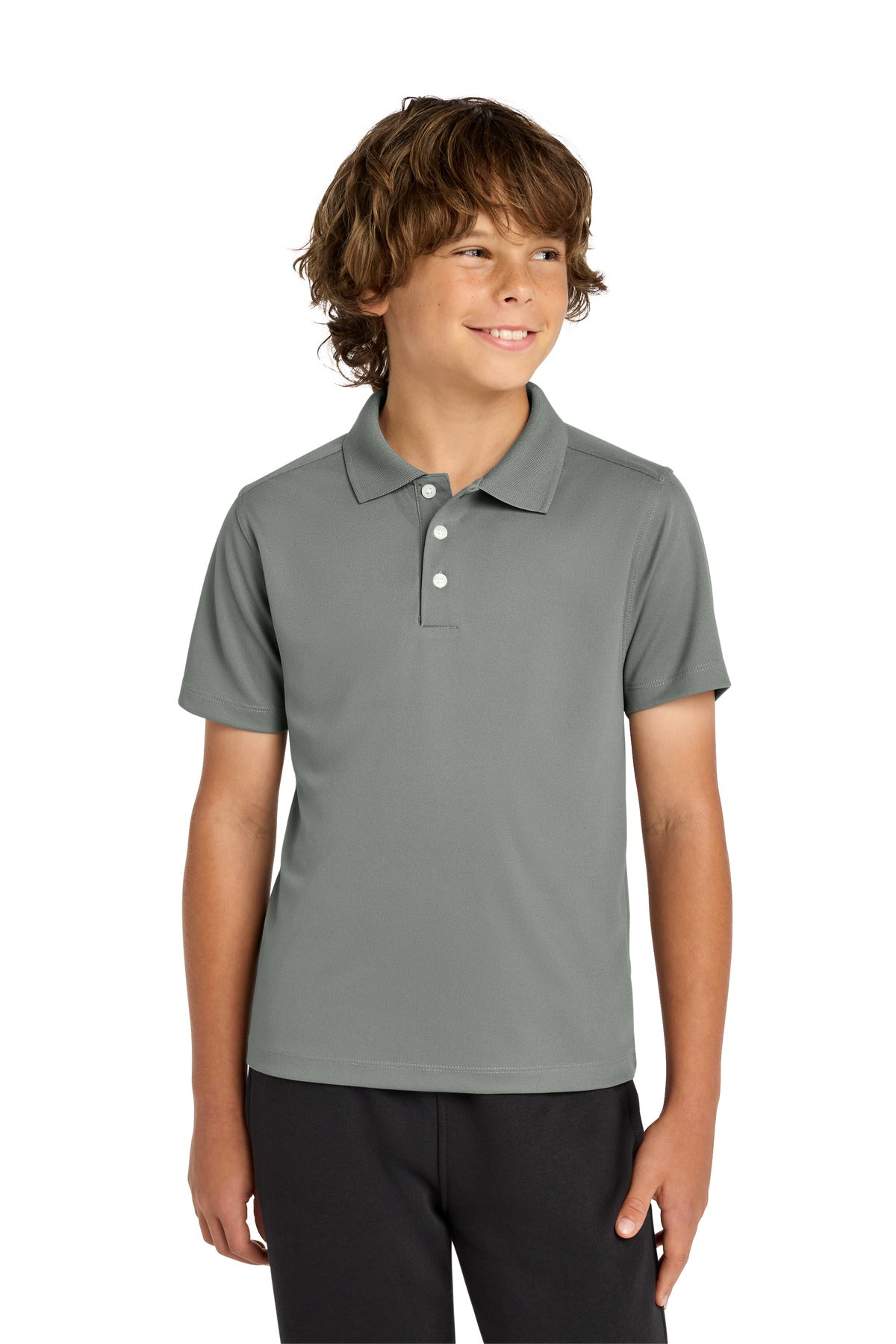 Custom Embroidery or DTF Print - Sport-Tek ® Youth UV Micropique Polo YST740