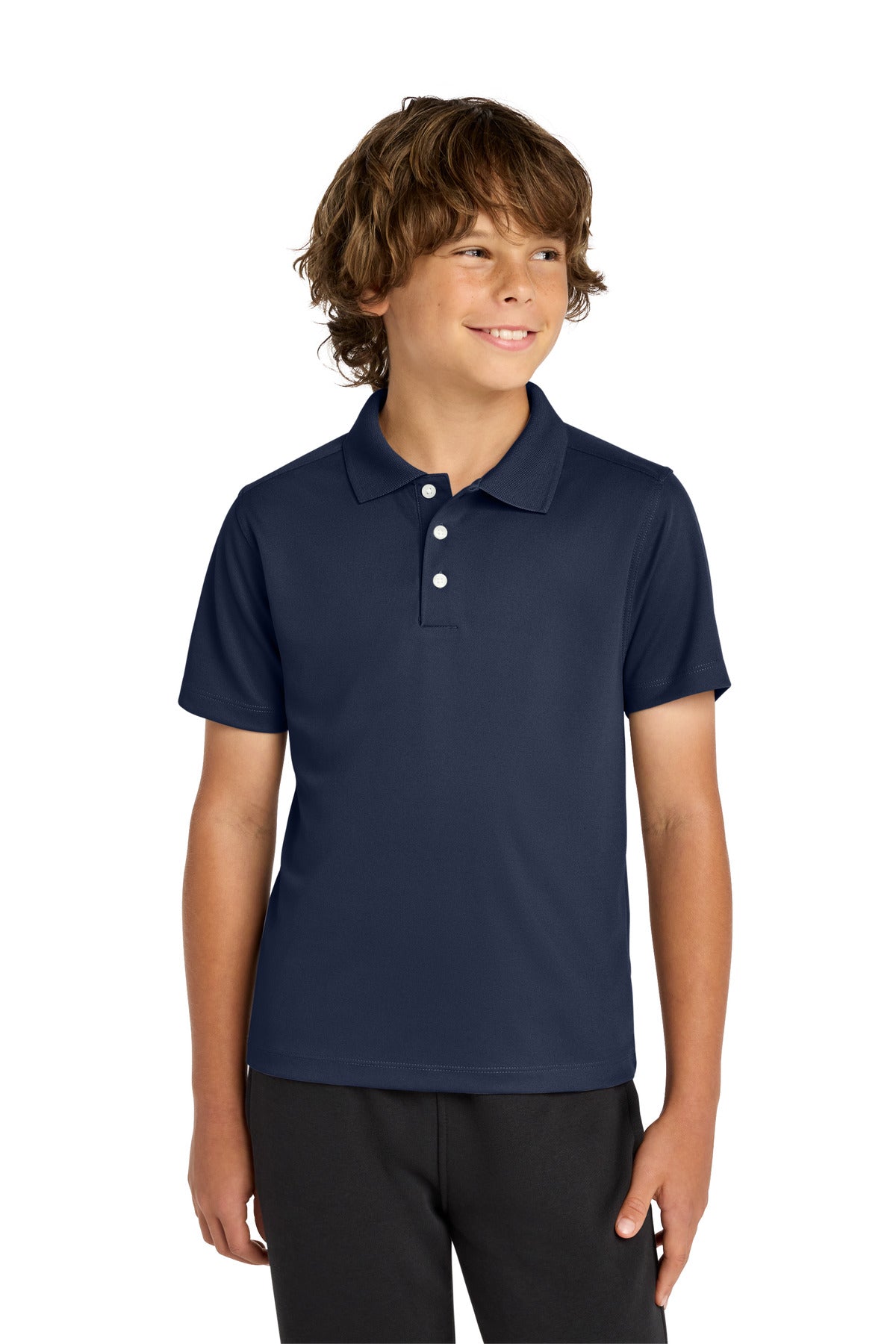 Custom Embroidery or DTF Print - Sport-Tek ® Youth UV Micropique Polo YST740