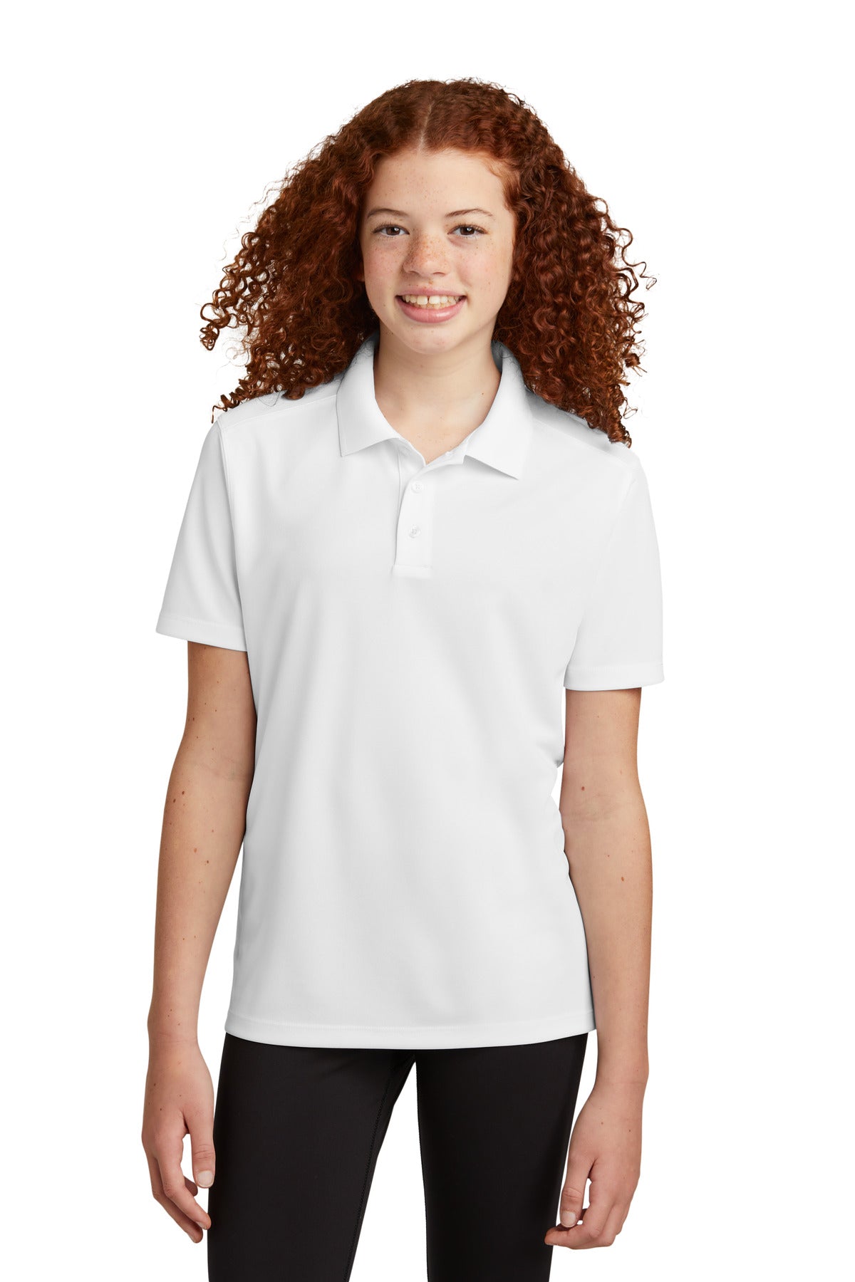 Custom Embroidery or DTF Print - Sport-Tek ® Youth UV Micropique Polo YST740