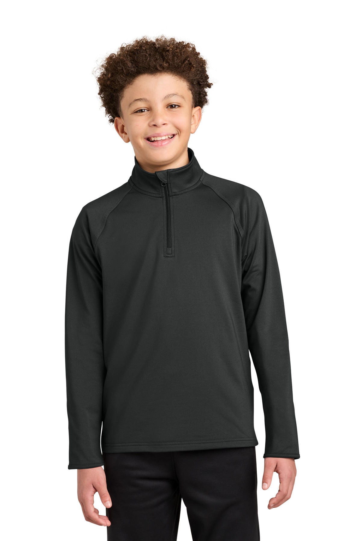 Custom Embroidery or DTF Print - Sport-Tek ® Youth Sport-Wick ® Stretch 1/4-Zip Pullover YST850