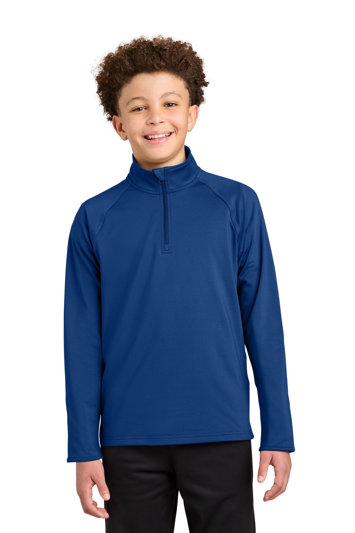 Custom Embroidery or DTF Print - Sport-Tek ® Youth Sport-Wick ® Stretch 1/4-Zip Pullover YST850