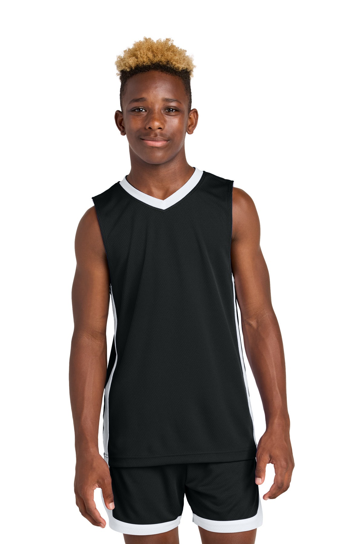 Custom Embroidery or DTF Print - Sport-Tek ® Youth Rival Basketball Rev Jersey YST900